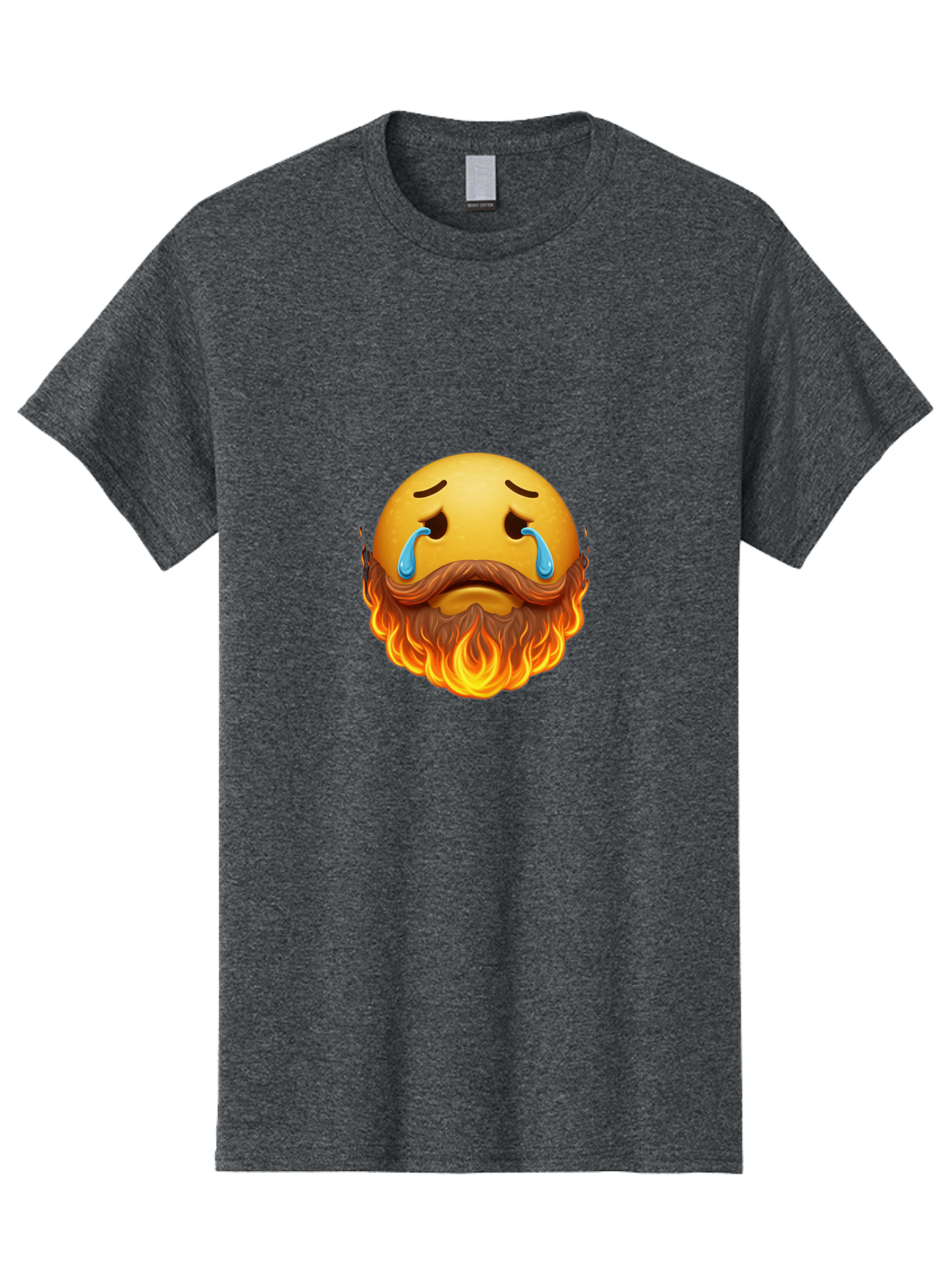 Crying-Fire-Emoji Men'S Graphic Tee, 100% Cotton, Comfortable Casual Summer Wear, Machine Washable, Vintage Camera, Old Camera, Antique Camera, Black Camera, Classic Photography, Photography Equipment, Nostalgic Device, Film Camera, Camera Art Bak358