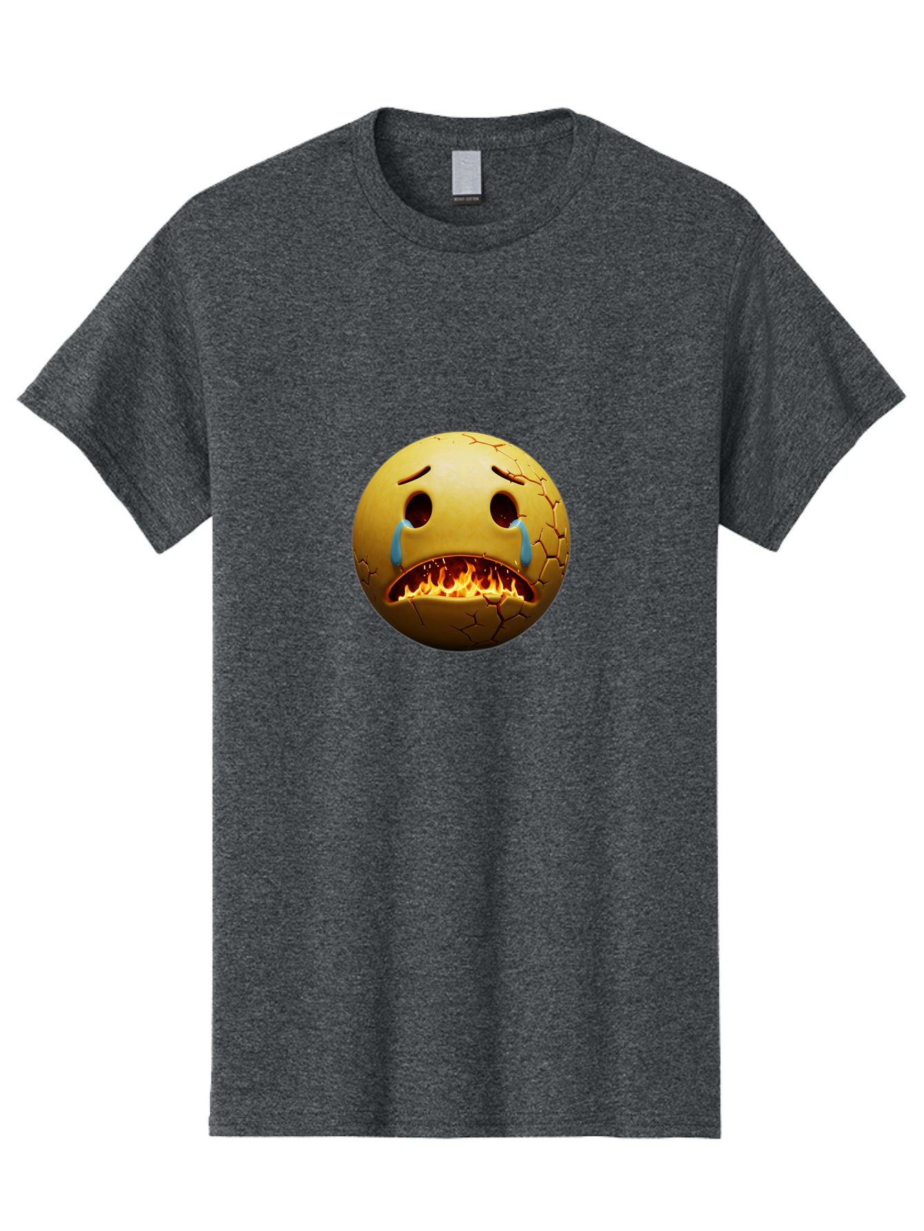 Crying-Flaming-Emoji Men'S Graphic Tee, 100% Cotton, Comfortable Casual Summer Wear, Machine Washable, Vintage Camera, Old Camera, Antique Camera, Black Camera, Classic Photography, Photography Equipment, Nostalgic Device, Film Camera, Bak359
