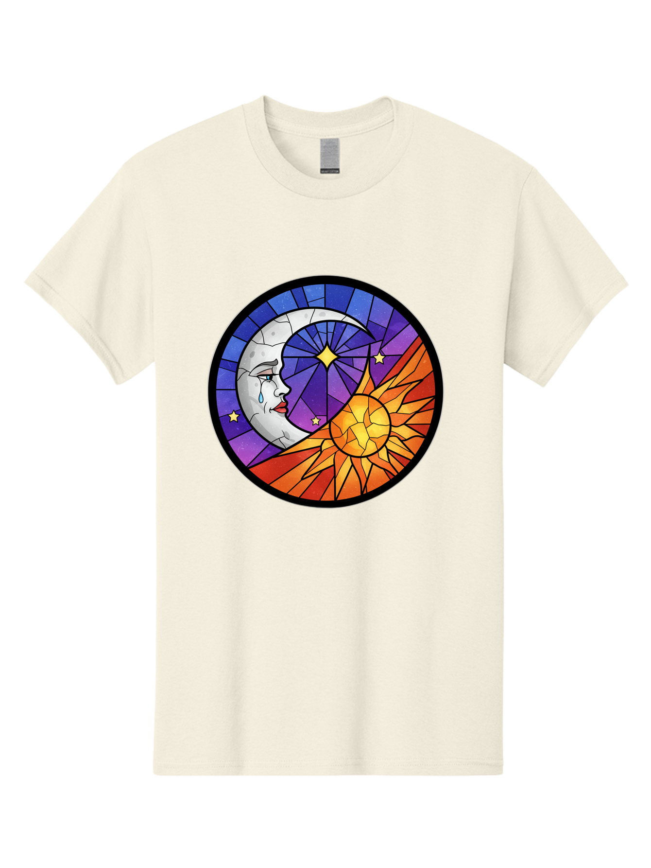 Crying-Moon-Stained-Glass Men'S Graphic Tee, 100% Cotton, Comfortable Casual Summer Wear, Machine Washable, Vintage Camera, Old Camera, Antique Camera, Black Camera, Classic Photography, Photography Equipment, Nostalgic Device, Film Camera, Bak361