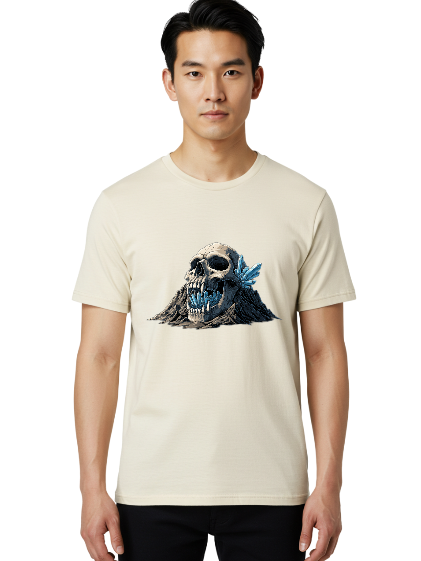 Crystal-Skull Men'S Graphic Tee, 100% Cotton, Comfortable Casual Summer Wear, Machine Washable, Vintage Camera, Old Camera, Antique Camera, Black Camera, Classic Photography, Photography Equipment, Nostalgic Device, Film Camera, Camera Art Bak376