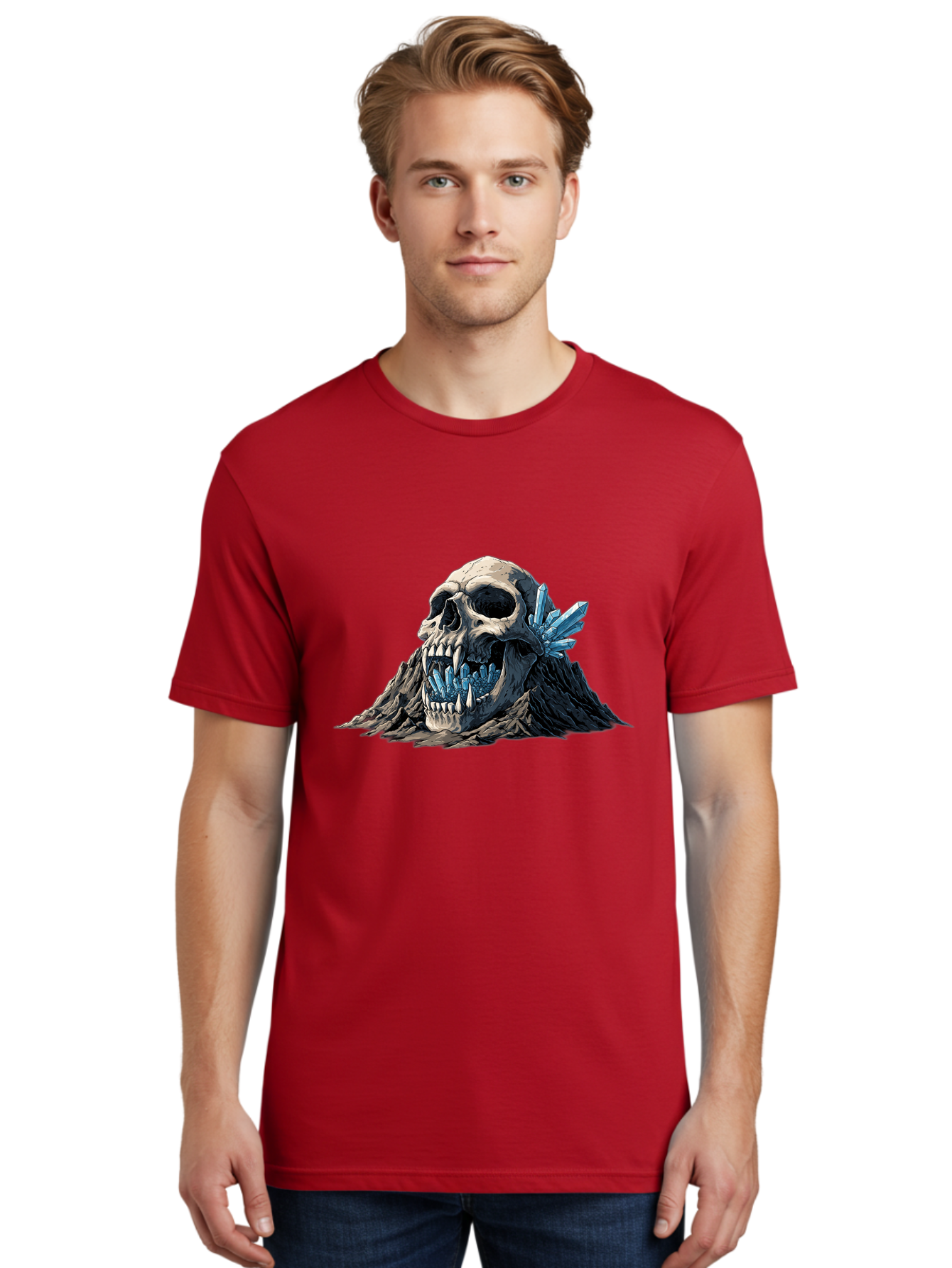 Crystal-Skull Men'S Graphic Tee, 100% Cotton, Comfortable Casual Summer Wear, Machine Washable, Vintage Camera, Old Camera, Antique Camera, Black Camera, Classic Photography, Photography Equipment, Nostalgic Device, Film Camera, Camera Art Bak376