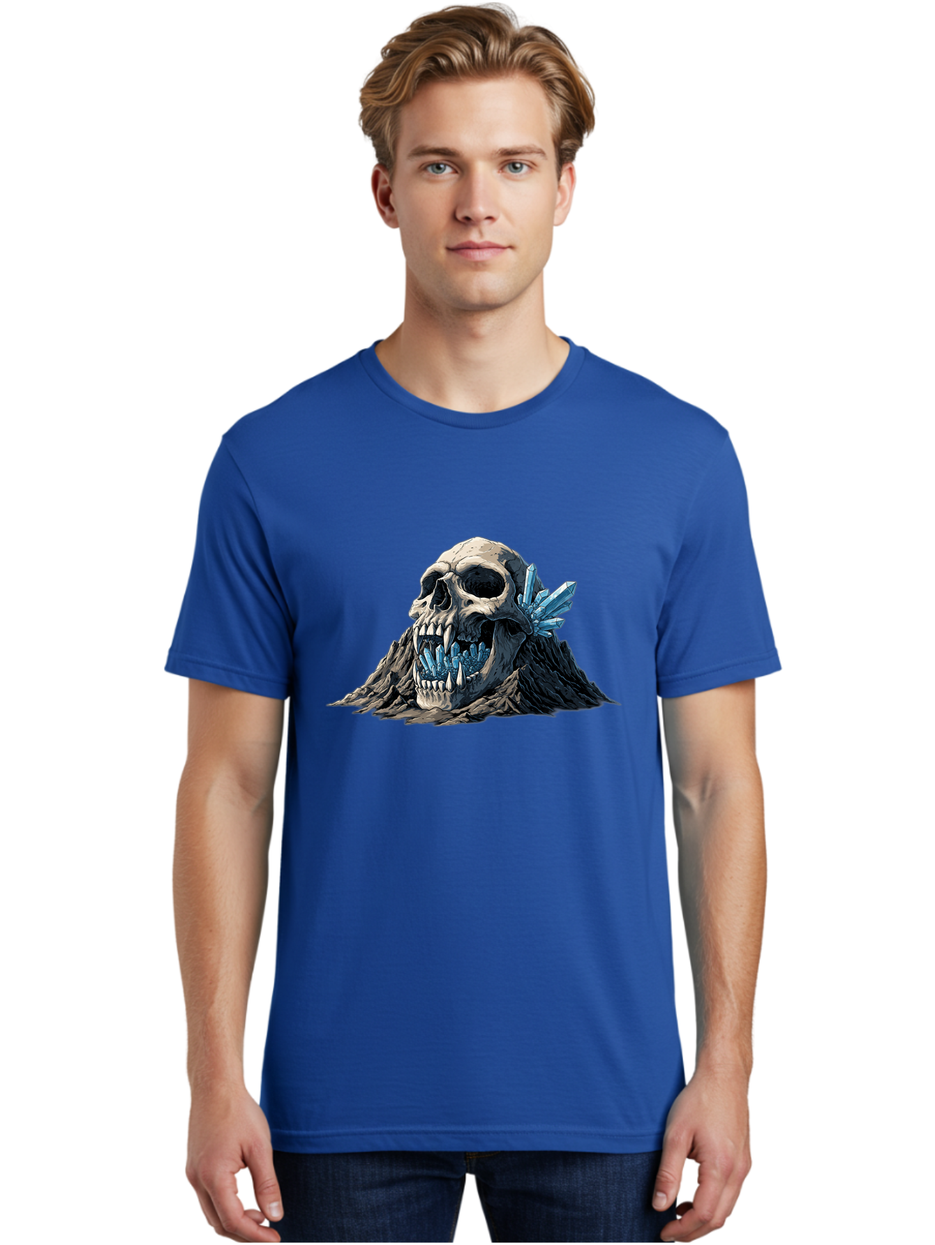 Crystal-Skull Men'S Graphic Tee, 100% Cotton, Comfortable Casual Summer Wear, Machine Washable, Vintage Camera, Old Camera, Antique Camera, Black Camera, Classic Photography, Photography Equipment, Nostalgic Device, Film Camera, Camera Art Bak376