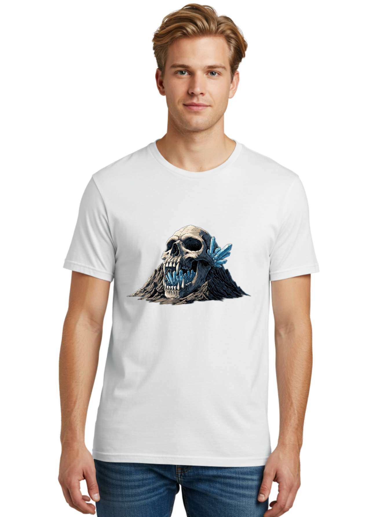 Crystal-Skull Men'S Graphic Tee, 100% Cotton, Comfortable Casual Summer Wear, Machine Washable, Vintage Camera, Old Camera, Antique Camera, Black Camera, Classic Photography, Photography Equipment, Nostalgic Device, Film Camera, Camera Art Bak376