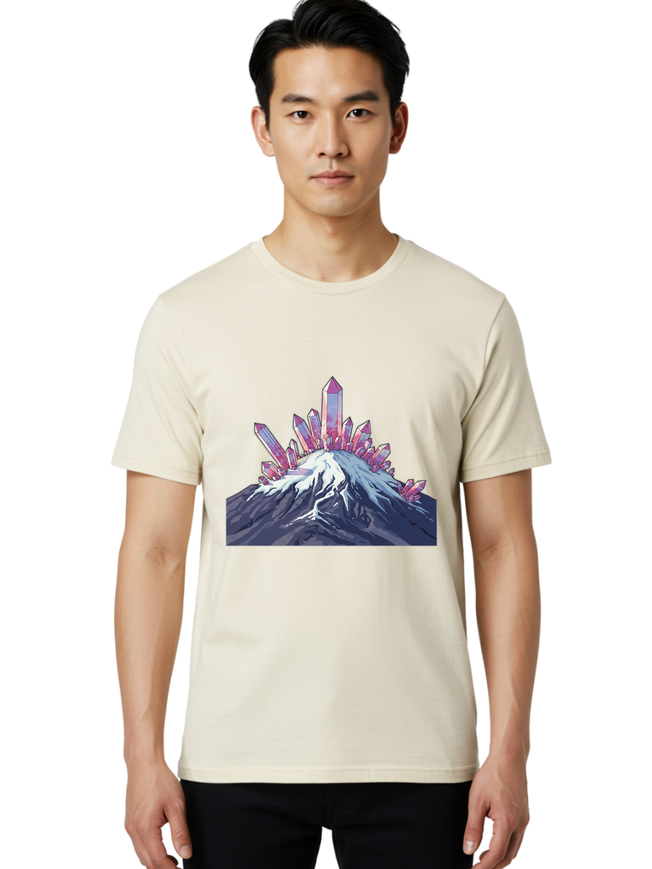 Crystals-On-Mountain Men'S Graphic Tee, 100% Cotton, Comfortable Casual Summer Wear, Machine Washable, Vintage Camera, Old Camera, Antique Camera, Black Camera, Classic Photography, Photography Equipment, Nostalgic Device, Film Camera, Bak377