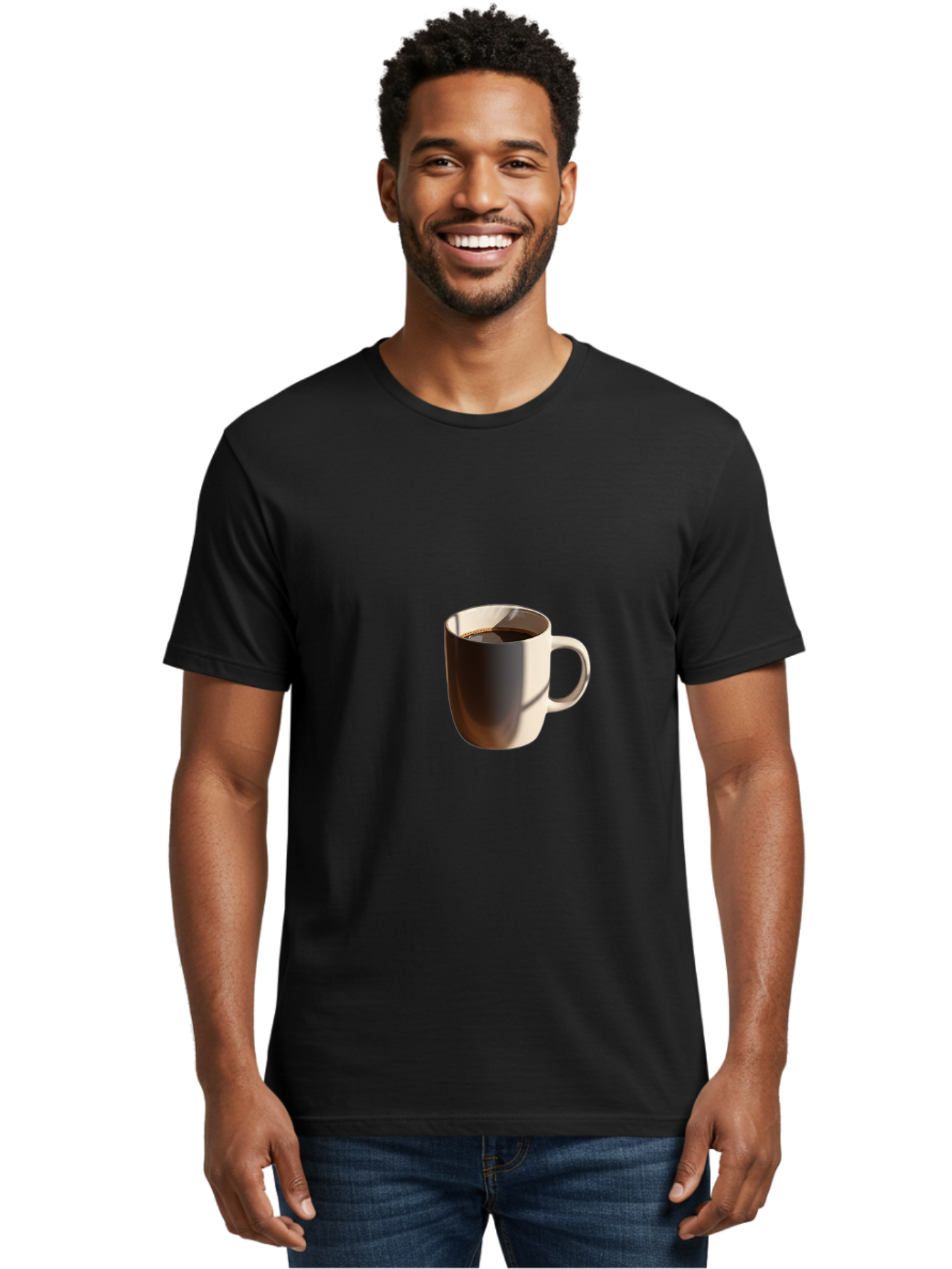 Cup-Of-Coffee Men'S Graphic Tee, 100% Cotton, Comfortable Casual Summer Wear, Machine Washable, Vintage Camera, Old Camera, Antique Camera, Black Camera, Classic Photography, Photography Equipment, Nostalgic Device, Film Camera, Camera Art Bak378