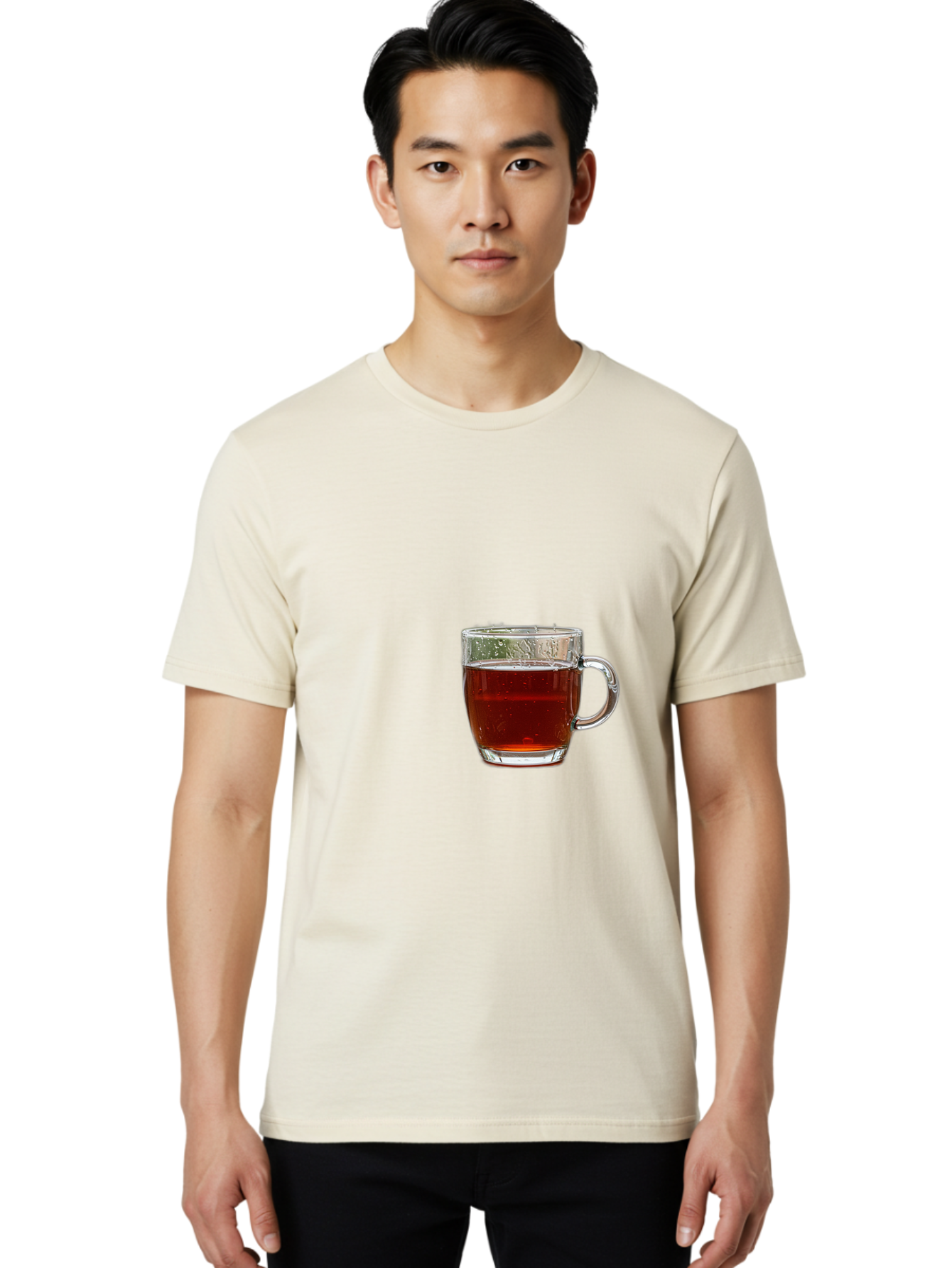 Cup-Of-Tea Men'S Graphic Tee, 100% Cotton, Comfortable Casual Summer Wear, Machine Washable, Vintage Camera, Old Camera, Antique Camera, Black Camera, Classic Photography, Photography Equipment, Nostalgic Device, Film Camera, Camera Art Bak379