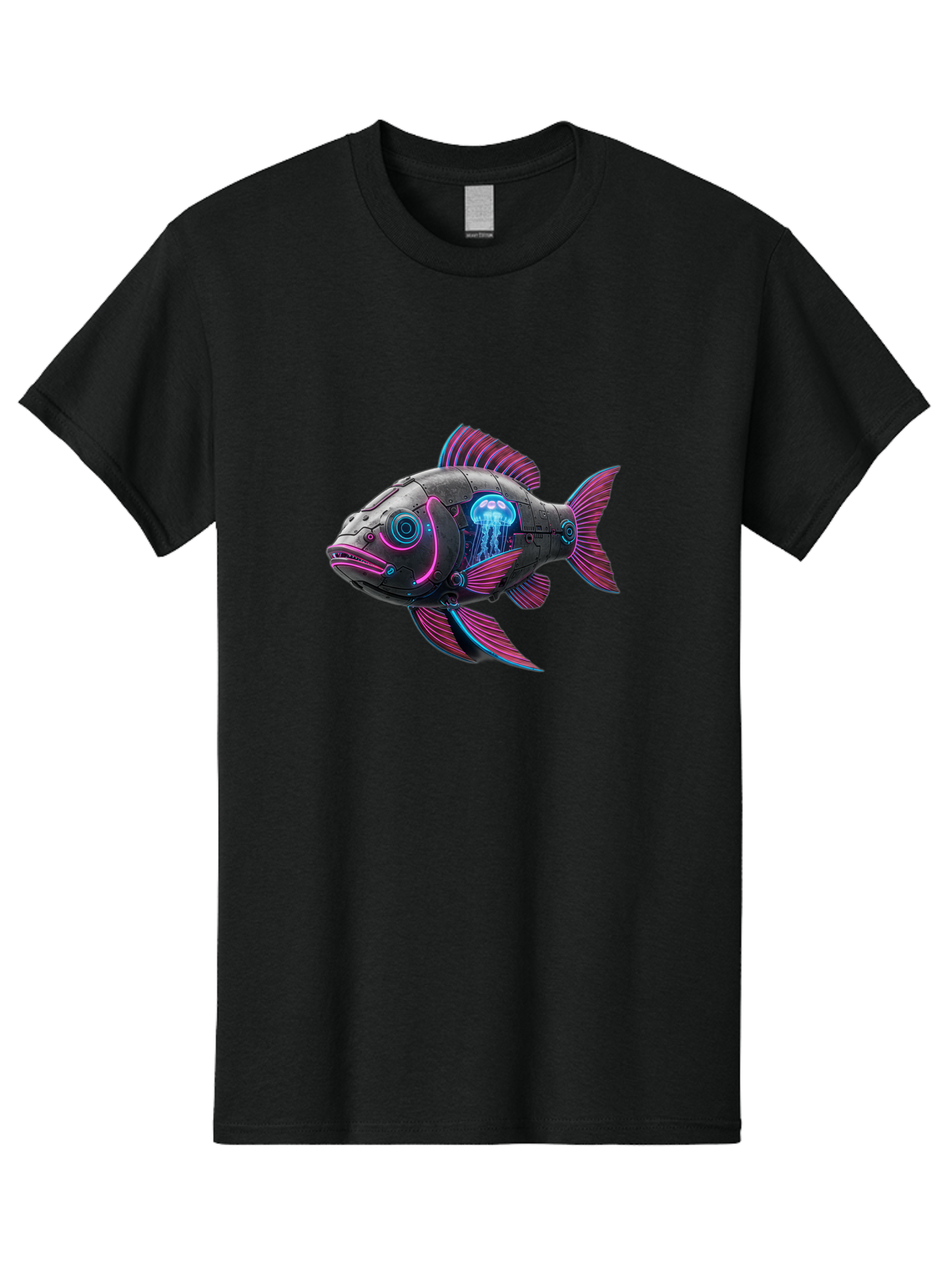 Cybernetic-Fish Men'S Graphic Tee, 100% Cotton, Comfortable Casual Summer Wear, Machine Washable, Vintage Camera, Old Camera, Antique Camera, Black Camera, Classic Photography, Photography Equipment, Nostalgic Device, Film Camera, Camera Art Bak389