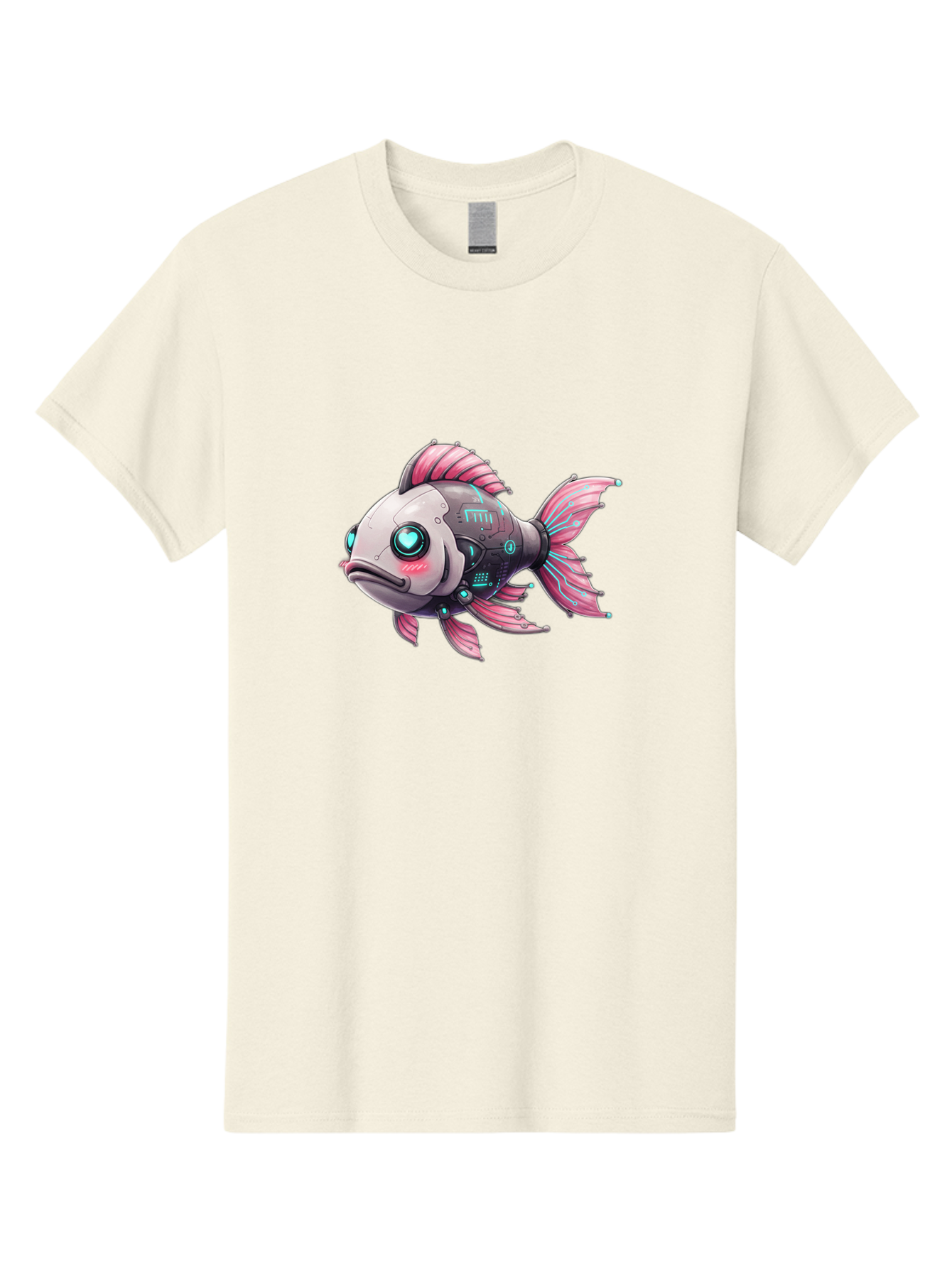 Cyborg-Fish-1 Men'S Graphic Tee, 100% Cotton, Comfortable Casual Summer Wear, Machine Washable, Vintage Camera, Old Camera, Antique Camera, Black Camera, Classic Photography, Photography Equipment, Nostalgic Device, Film Camera, Camera Art Bak390