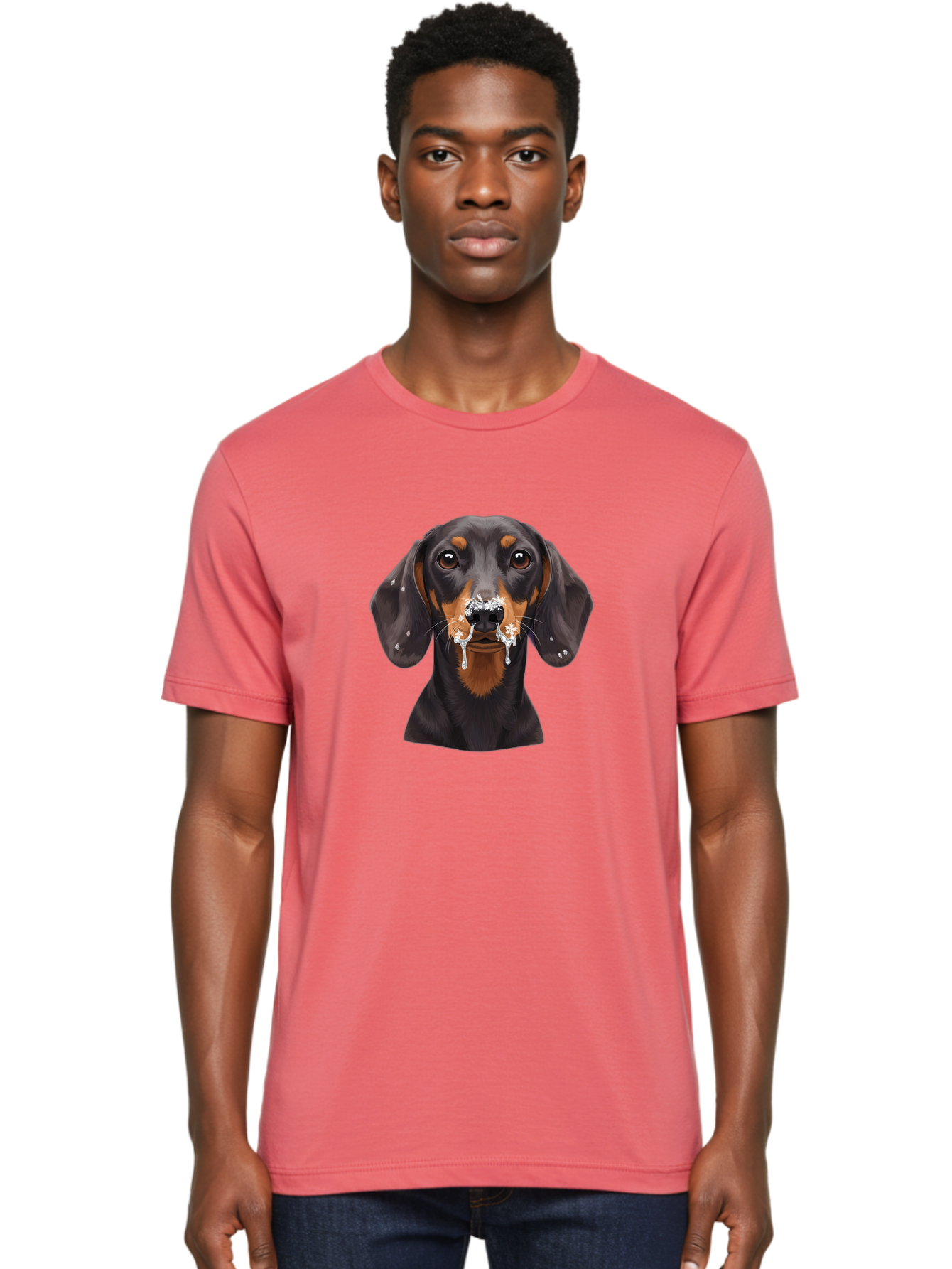 Dachshund Men'S Graphic Tee, 100% Cotton, Comfortable Casual Summer Wear, Machine Washable, Vintage Camera, Old Camera, Antique Camera, Black Camera, Classic Photography, Photography Equipment, Nostalgic Device, Film Camera, Camera Art Bak394