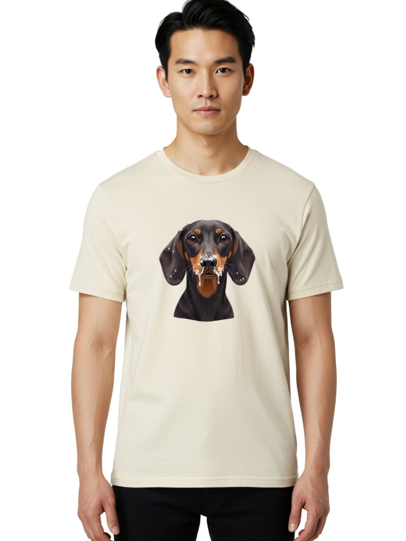 Dachshund Men'S Graphic Tee, 100% Cotton, Comfortable Casual Summer Wear, Machine Washable, Vintage Camera, Old Camera, Antique Camera, Black Camera, Classic Photography, Photography Equipment, Nostalgic Device, Film Camera, Camera Art Bak394
