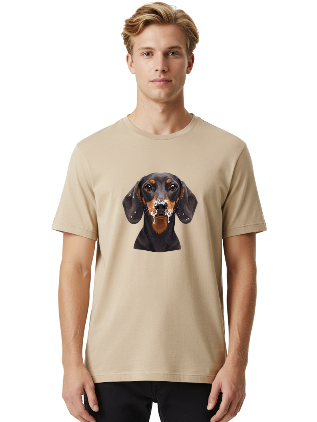 Dachshund Men'S Graphic Tee, 100% Cotton, Comfortable Casual Summer Wear, Machine Washable, Vintage Camera, Old Camera, Antique Camera, Black Camera, Classic Photography, Photography Equipment, Nostalgic Device, Film Camera, Camera Art Bak394