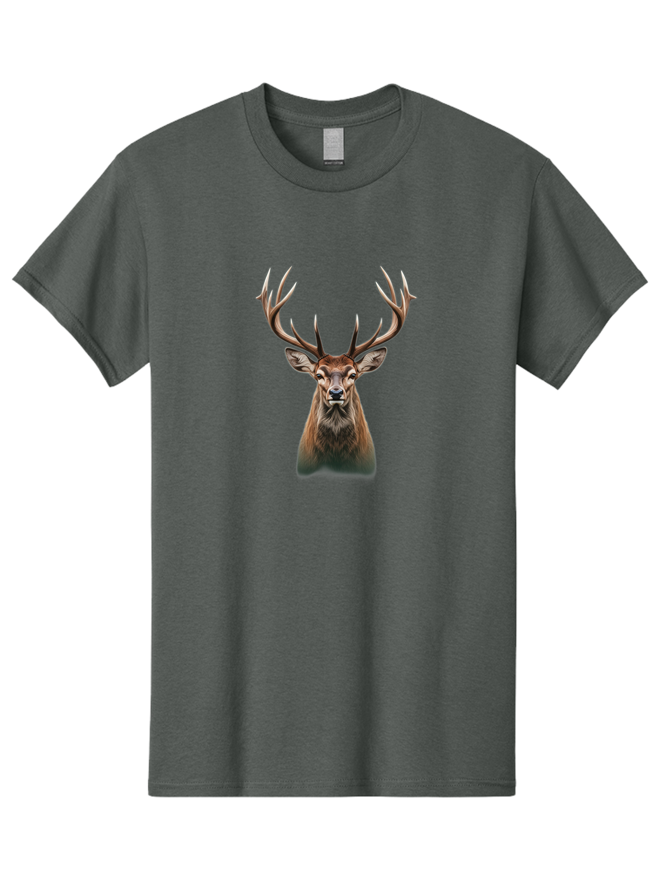 Deer-With-Large-Antlers Men'S Graphic Tee, 100% Cotton, Comfortable Casual Summer Wear, Machine Washable, Vintage Camera, Old Camera, Antique Camera, Black Camera, Classic Photography, Photography Equipment, Nostalgic Device, Film Camera, Bak403