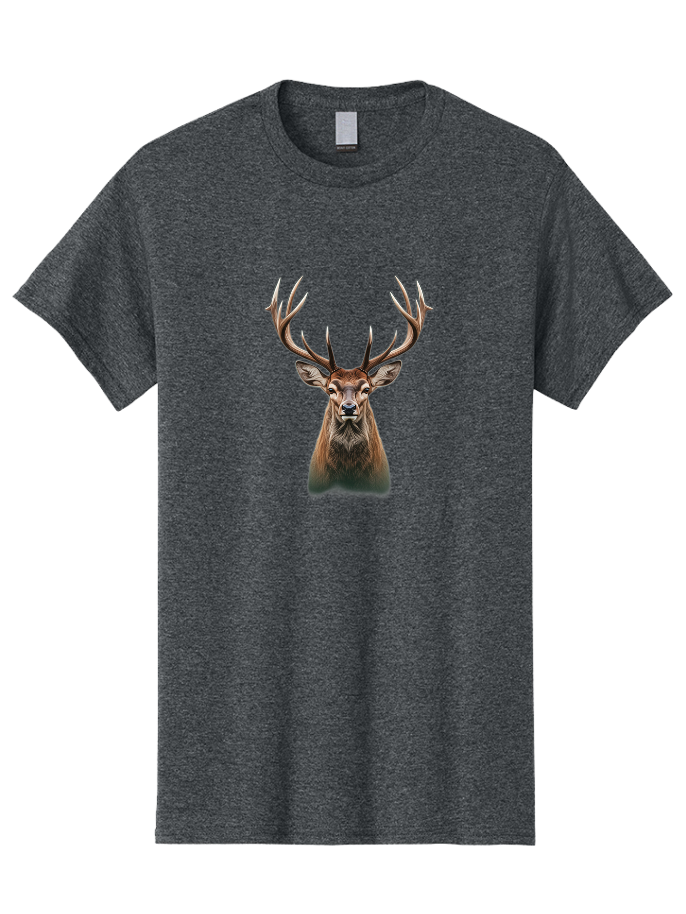 Deer-With-Large-Antlers Men'S Graphic Tee, 100% Cotton, Comfortable Casual Summer Wear, Machine Washable, Vintage Camera, Old Camera, Antique Camera, Black Camera, Classic Photography, Photography Equipment, Nostalgic Device, Film Camera, Bak403