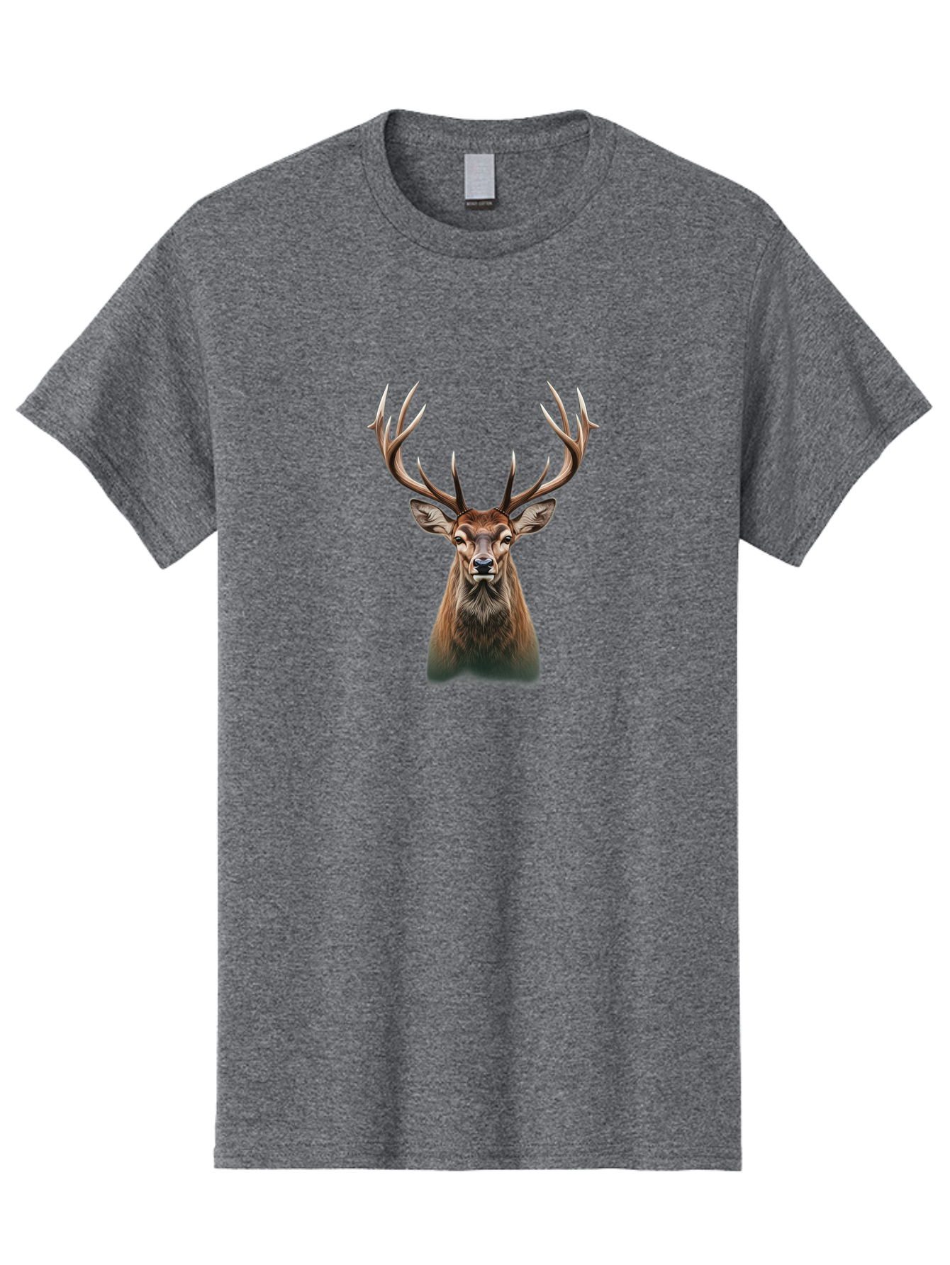 Deer-With-Large-Antlers Men'S Graphic Tee, 100% Cotton, Comfortable Casual Summer Wear, Machine Washable, Vintage Camera, Old Camera, Antique Camera, Black Camera, Classic Photography, Photography Equipment, Nostalgic Device, Film Camera, Bak403