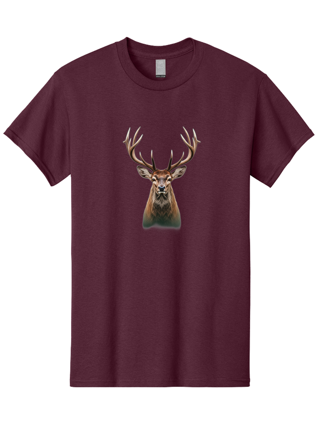 Deer-With-Large-Antlers Men'S Graphic Tee, 100% Cotton, Comfortable Casual Summer Wear, Machine Washable, Vintage Camera, Old Camera, Antique Camera, Black Camera, Classic Photography, Photography Equipment, Nostalgic Device, Film Camera, Bak403
