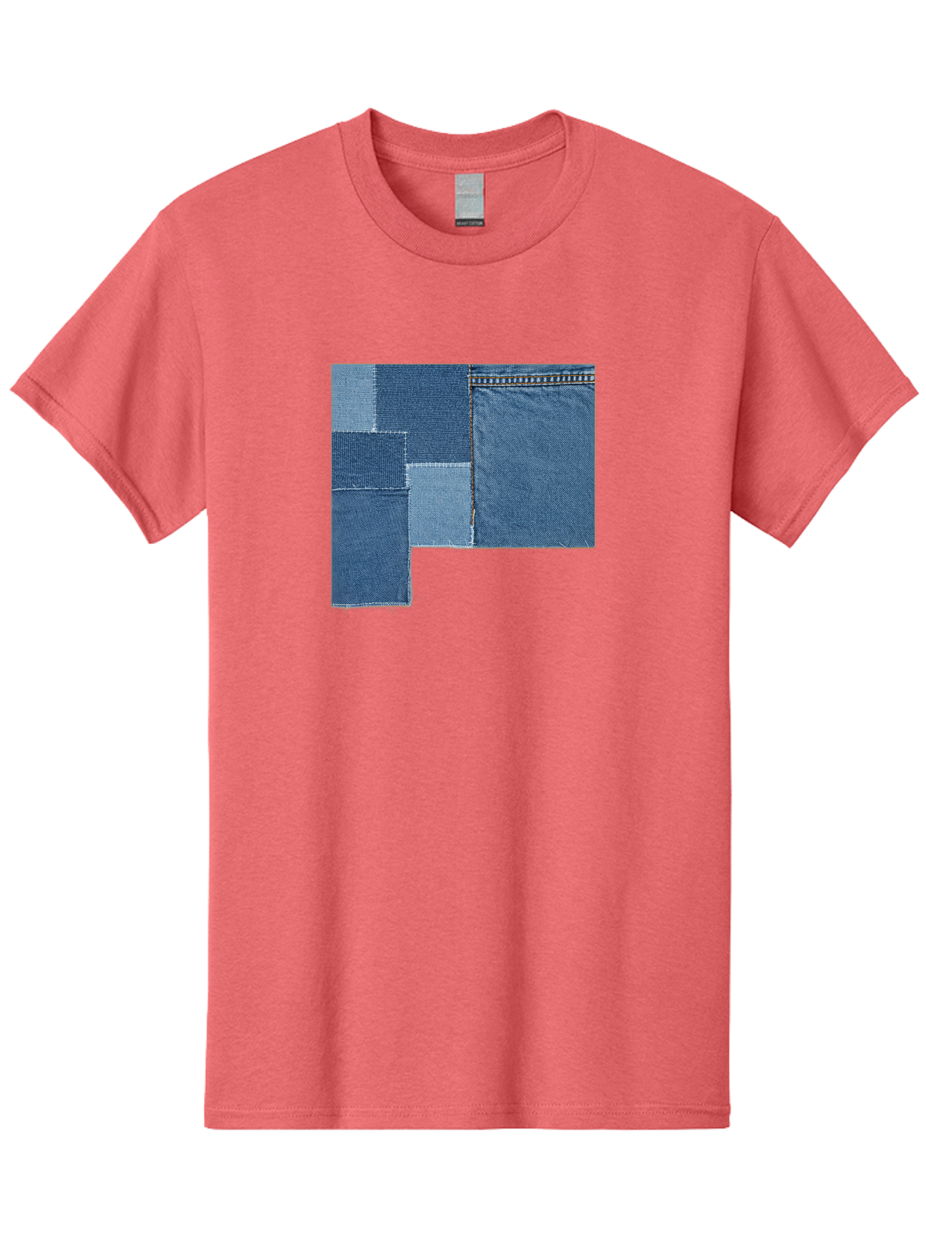 Denim-Patches Men'S Graphic Tee, 100% Cotton, Comfortable Casual Summer Wear, Machine Washable, Vintage Camera, Old Camera, Antique Camera, Black Camera, Classic Photography, Photography Equipment, Nostalgic Device, Film Camera, Camera Art Bak408