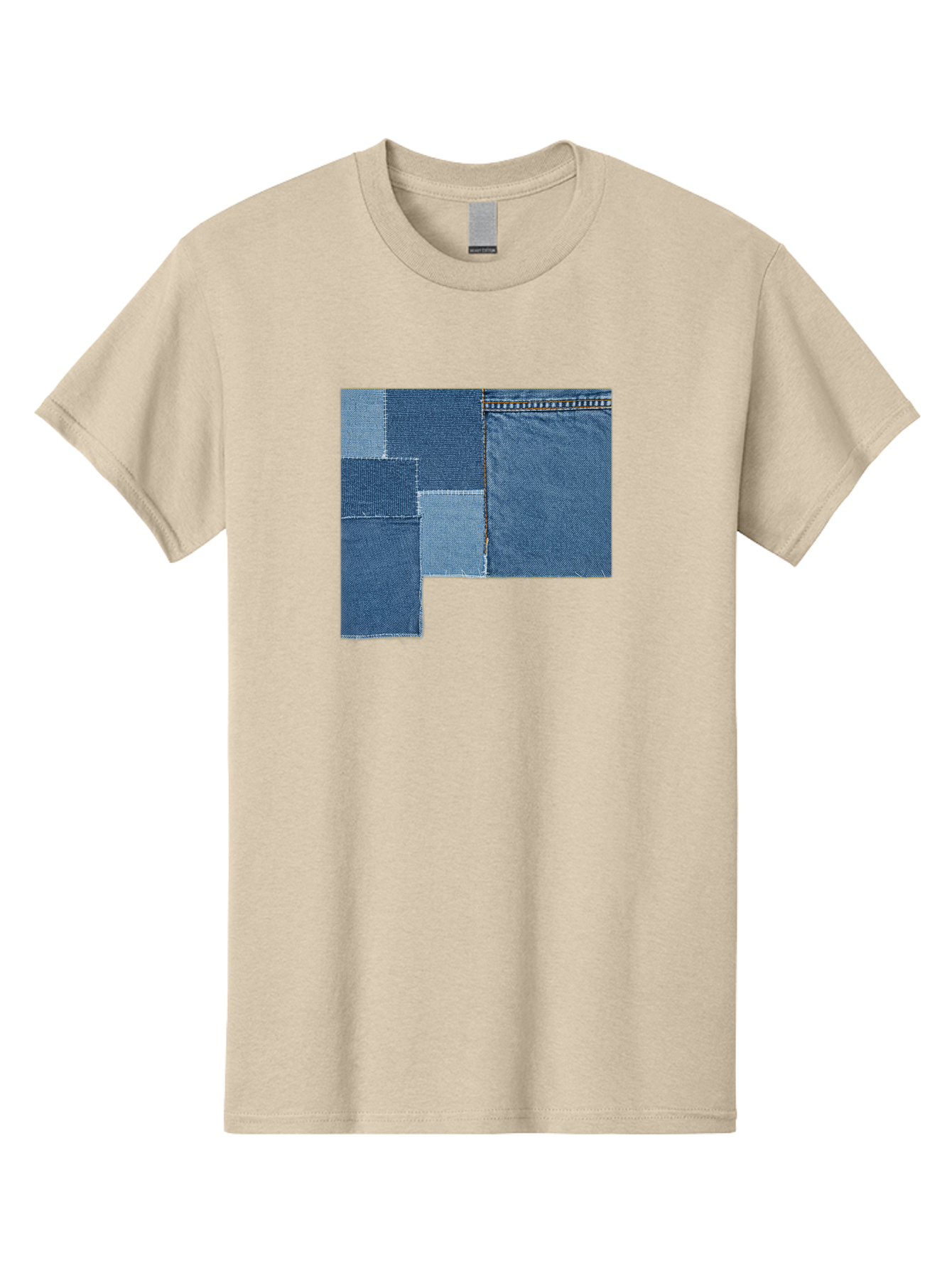 Denim-Patches Men'S Graphic Tee, 100% Cotton, Comfortable Casual Summer Wear, Machine Washable, Vintage Camera, Old Camera, Antique Camera, Black Camera, Classic Photography, Photography Equipment, Nostalgic Device, Film Camera, Camera Art Bak408