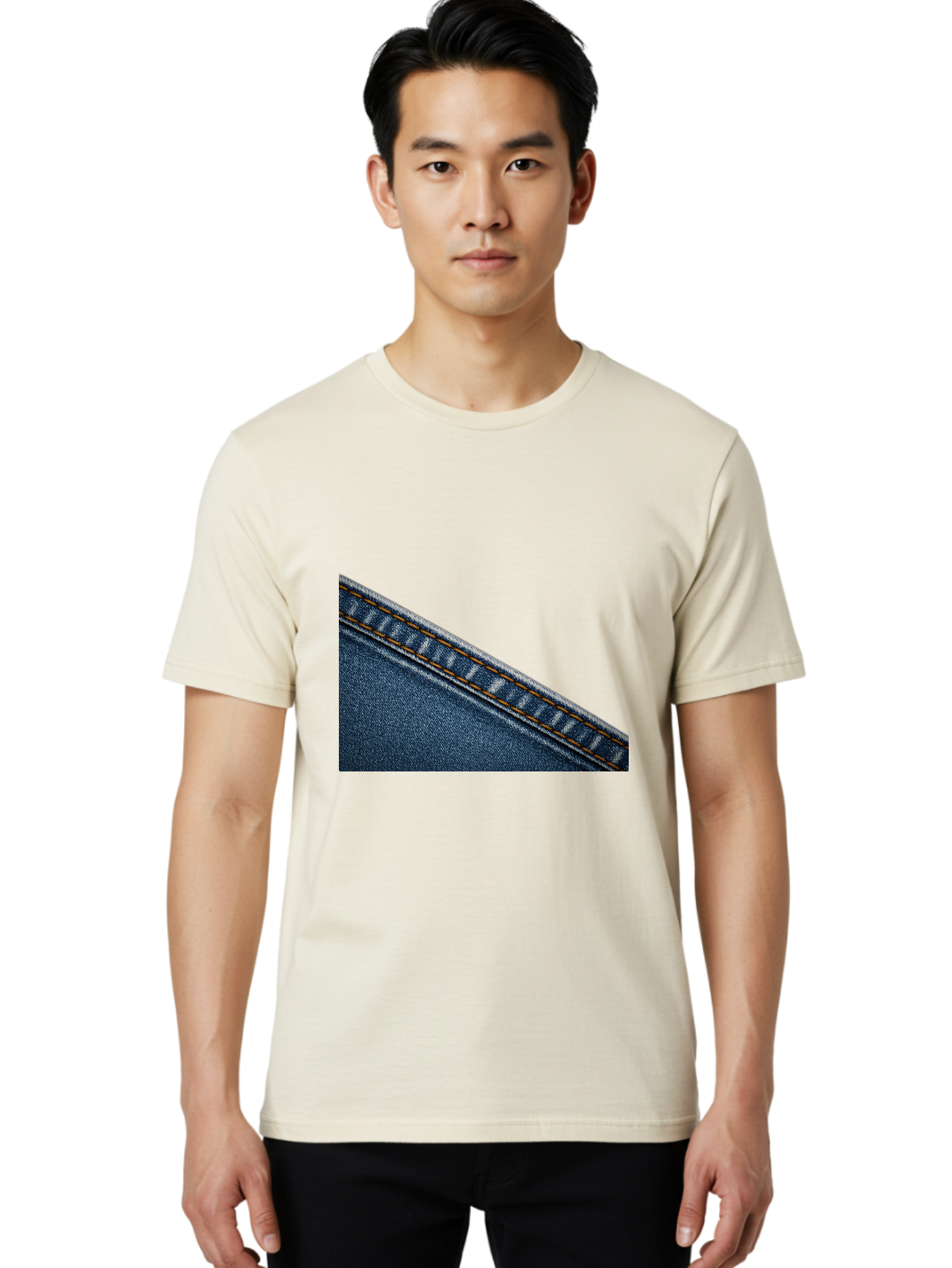 Denim Men'S Graphic Tee, 100% Cotton, Comfortable Casual Summer Wear, Machine Washable, Vintage Camera, Old Camera, Antique Camera, Black Camera, Classic Photography, Photography Equipment, Nostalgic Device, Film Camera, Camera Art Bak410