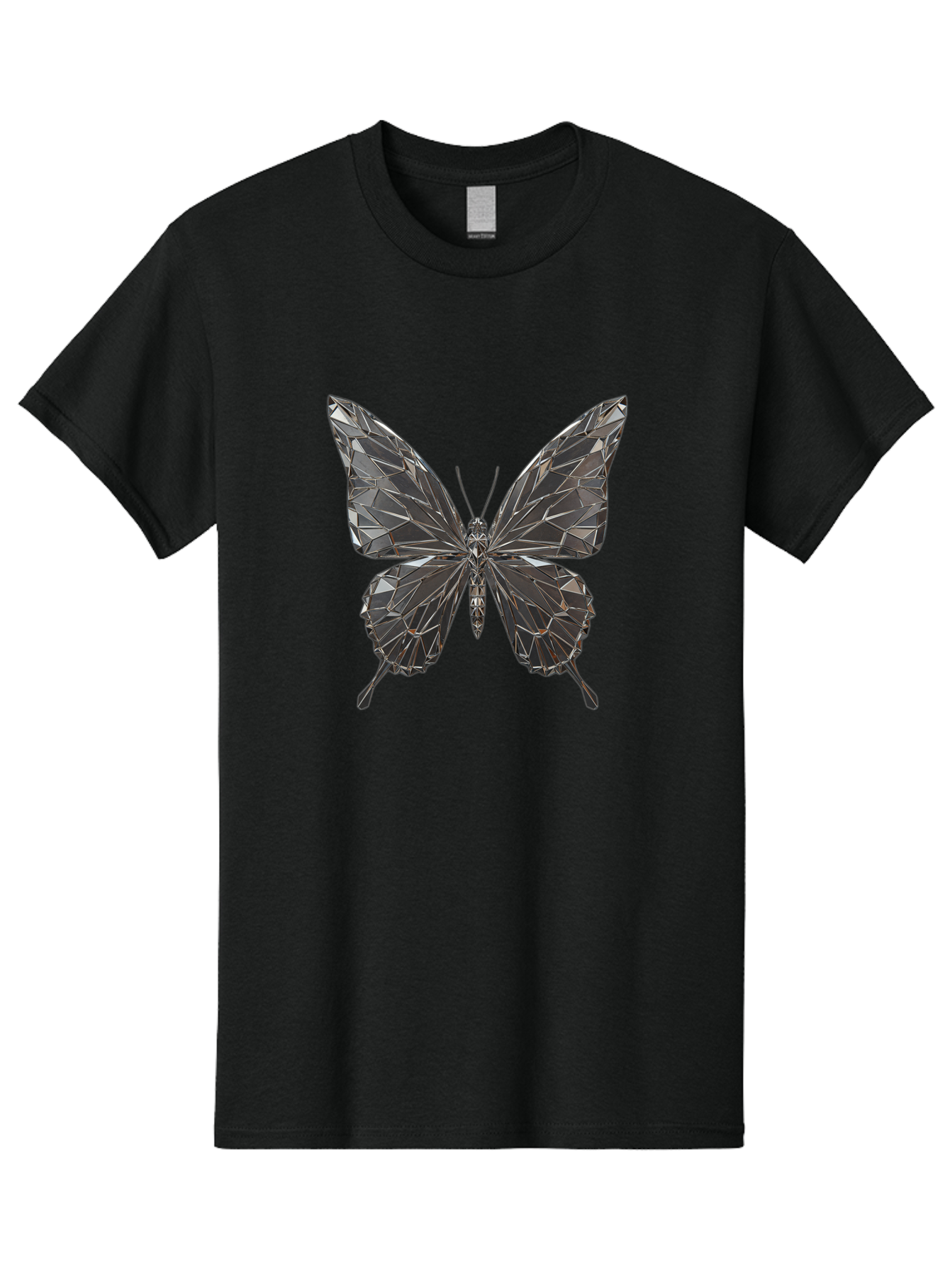 Diamond-Butterfly Men'S Graphic Tee, 100% Cotton, Comfortable Casual Summer Wear, Machine Washable, Vintage Camera, Old Camera, Antique Camera, Black Camera, Classic Photography, Photography Equipment, Nostalgic Device, Film Camera, Camera Art Bak411
