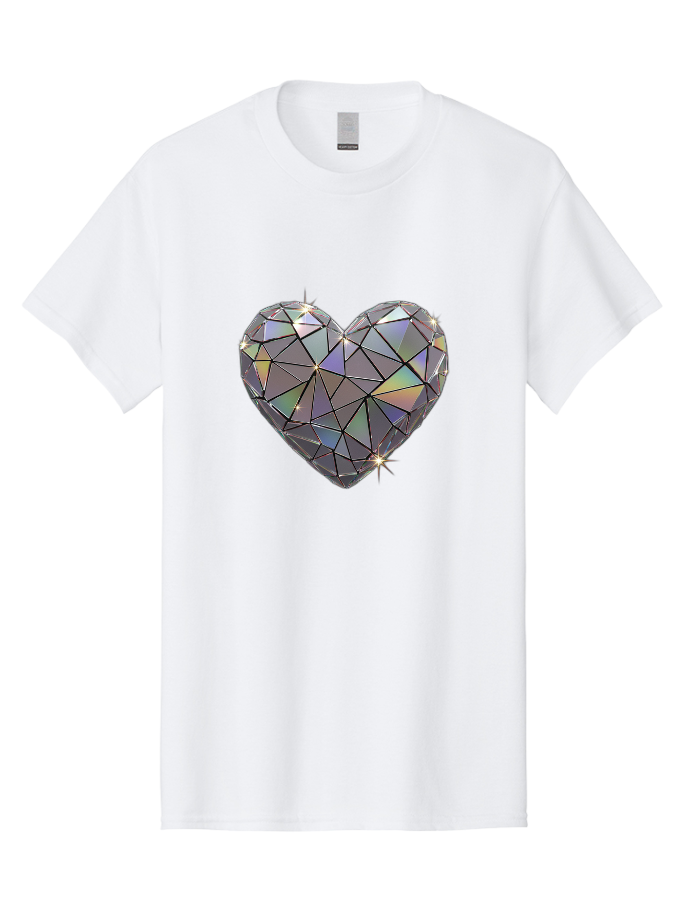 Diamond-Heart-2 Men'S Graphic Tee, 100% Cotton, Comfortable Casual Summer Wear, Machine Washable, Vintage Camera, Old Camera, Antique Camera, Black Camera, Classic Photography, Photography Equipment, Nostalgic Device, Film Camera, Camera Art Bak413