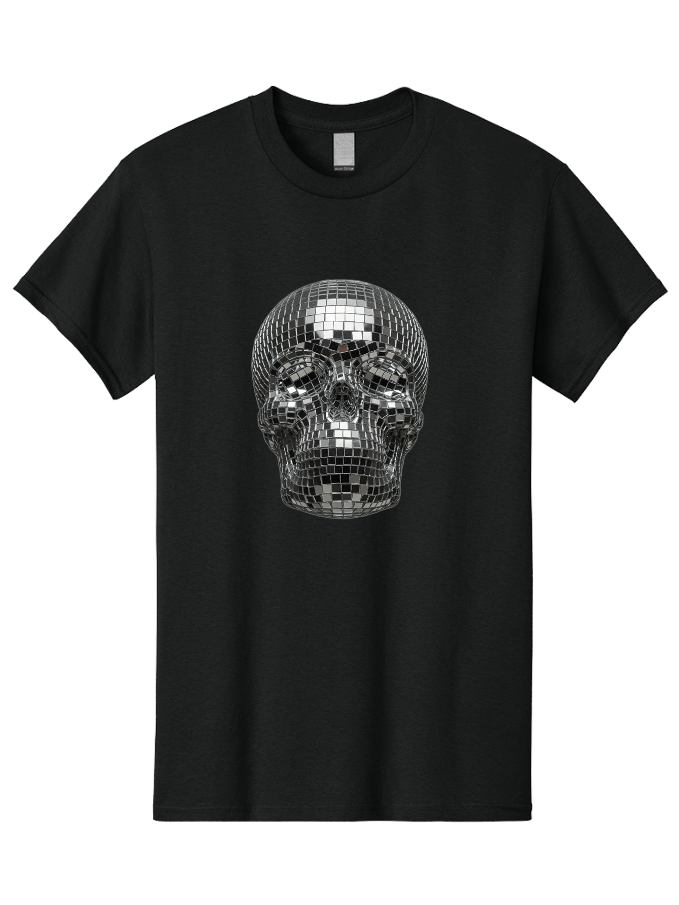 Disco-Ball-Skull-1 Men'S Graphic Tee, 100% Cotton, Comfortable Casual Summer Wear, Machine Washable, Vintage Camera, Old Camera, Antique Camera, Black Camera, Classic Photography, Photography Equipment, Nostalgic Device, Film Camera, Bak421