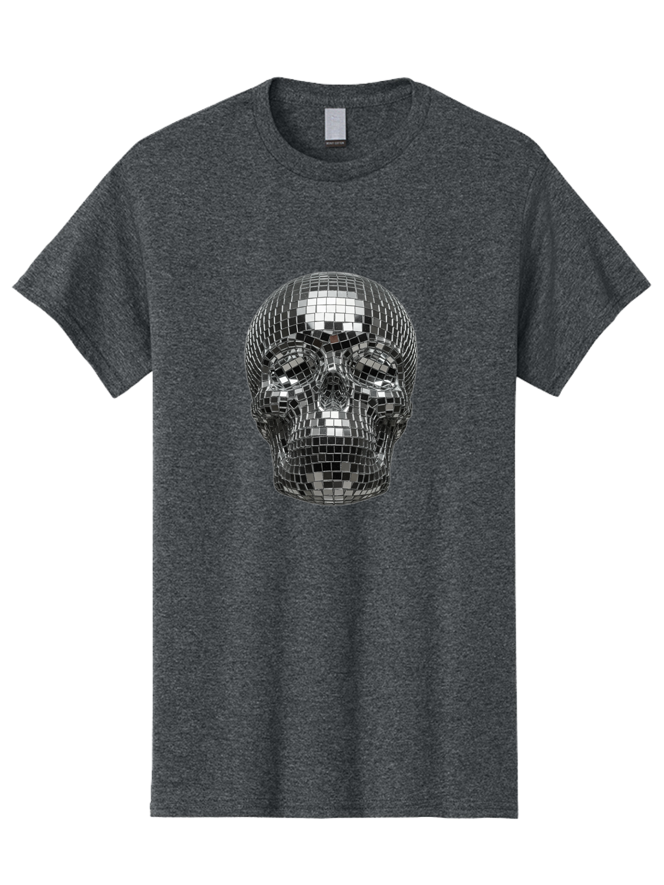 Disco-Ball-Skull-1 Men'S Graphic Tee, 100% Cotton, Comfortable Casual Summer Wear, Machine Washable, Vintage Camera, Old Camera, Antique Camera, Black Camera, Classic Photography, Photography Equipment, Nostalgic Device, Film Camera, Bak421
