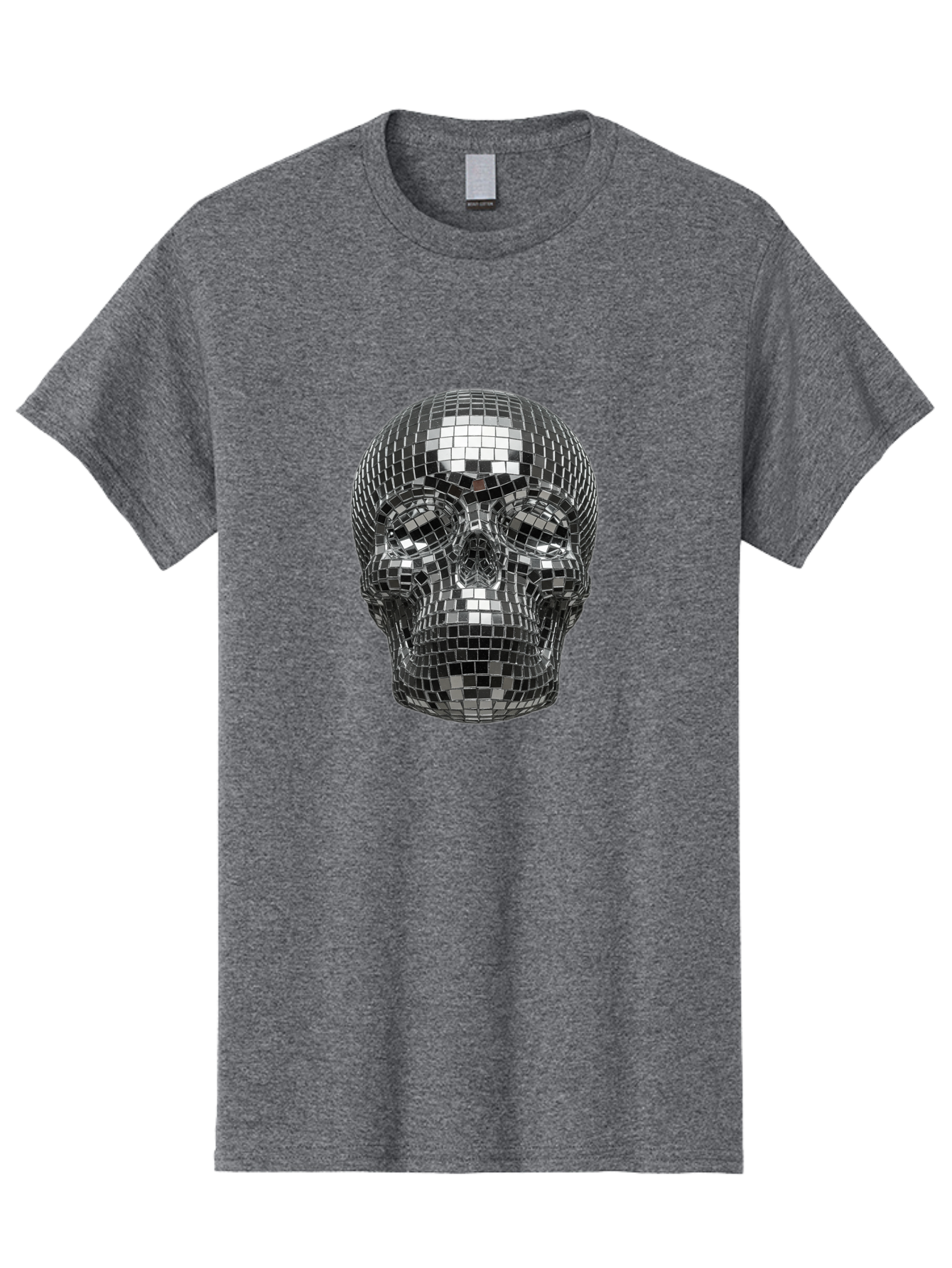 Disco-Ball-Skull-1 Men'S Graphic Tee, 100% Cotton, Comfortable Casual Summer Wear, Machine Washable, Vintage Camera, Old Camera, Antique Camera, Black Camera, Classic Photography, Photography Equipment, Nostalgic Device, Film Camera, Bak421
