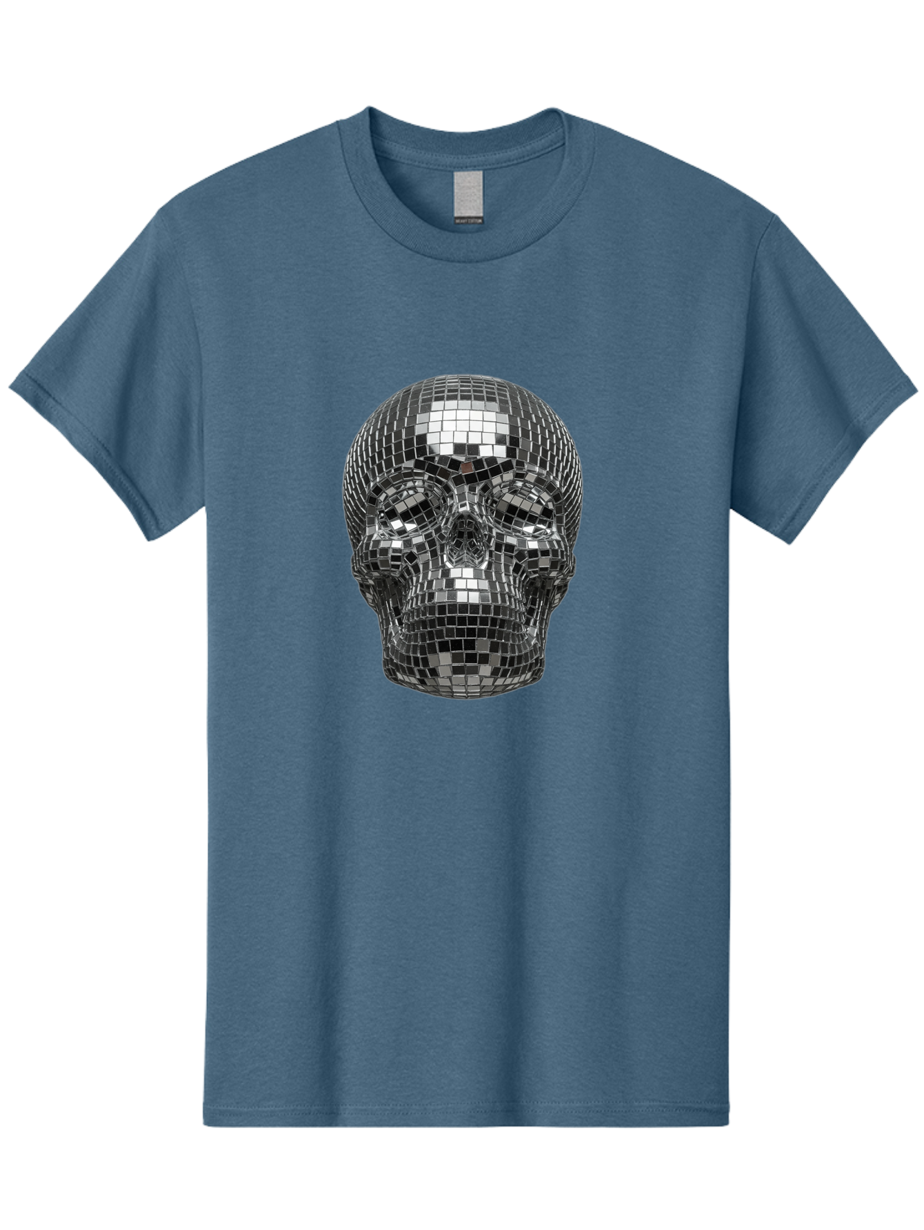 Disco-Ball-Skull-1 Men'S Graphic Tee, 100% Cotton, Comfortable Casual Summer Wear, Machine Washable, Vintage Camera, Old Camera, Antique Camera, Black Camera, Classic Photography, Photography Equipment, Nostalgic Device, Film Camera, Bak421