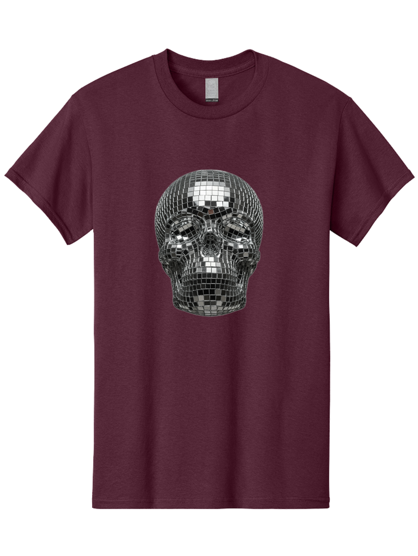 Disco-Ball-Skull-1 Men'S Graphic Tee, 100% Cotton, Comfortable Casual Summer Wear, Machine Washable, Vintage Camera, Old Camera, Antique Camera, Black Camera, Classic Photography, Photography Equipment, Nostalgic Device, Film Camera, Bak421