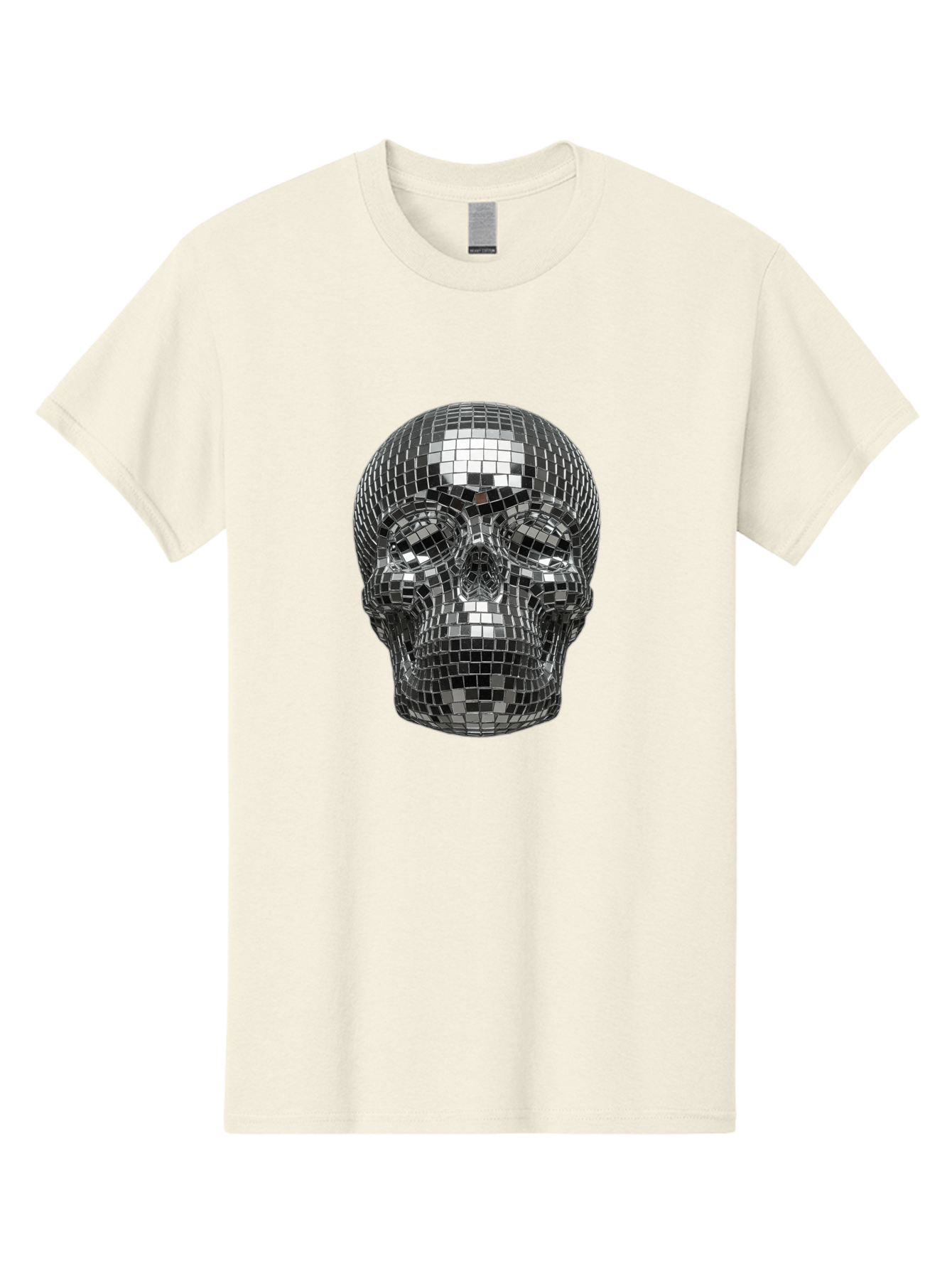 Disco-Ball-Skull-1 Men'S Graphic Tee, 100% Cotton, Comfortable Casual Summer Wear, Machine Washable, Vintage Camera, Old Camera, Antique Camera, Black Camera, Classic Photography, Photography Equipment, Nostalgic Device, Film Camera, Bak421