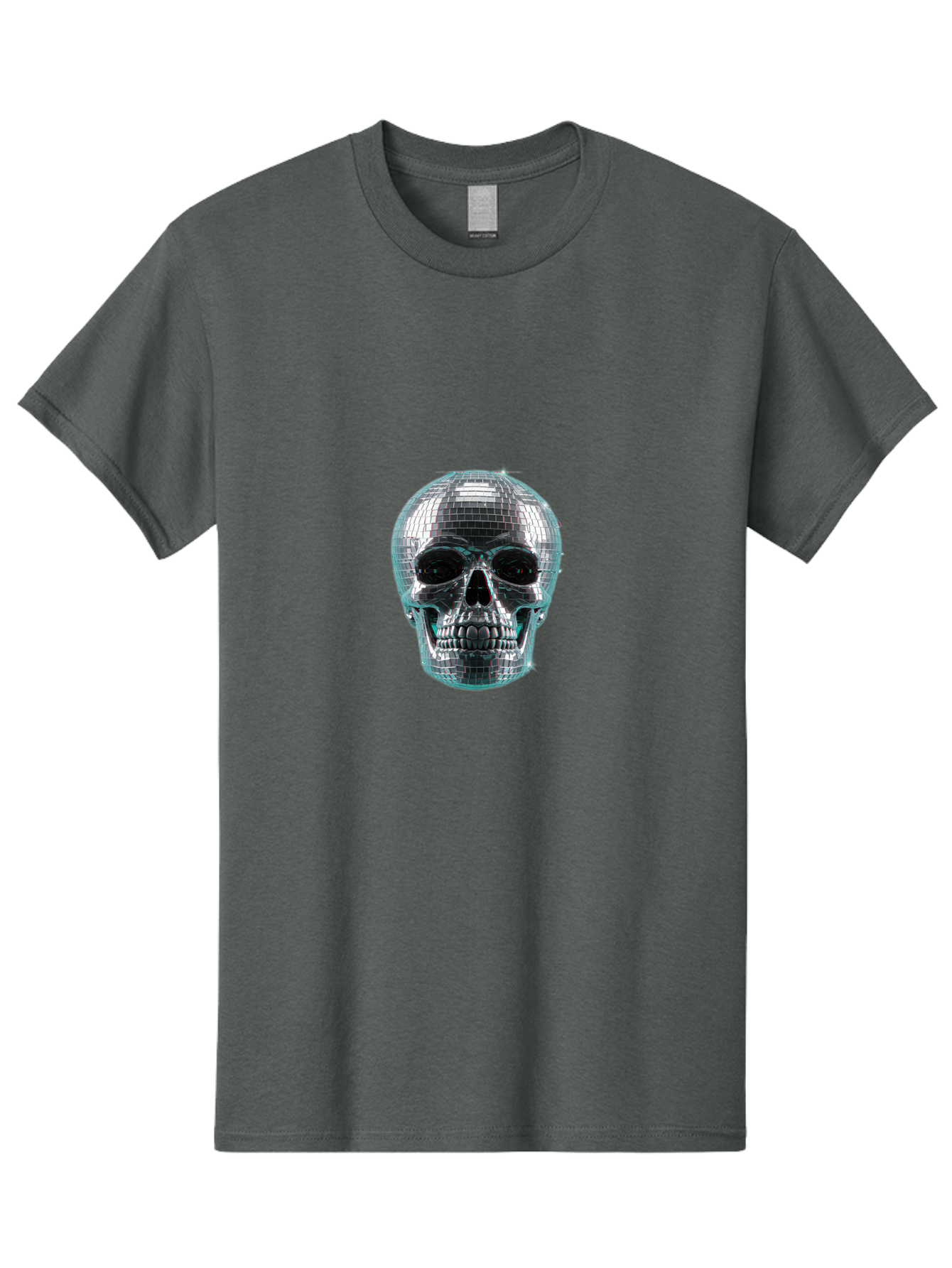 Disco-Ball-Skull-2 Men'S Graphic Tee, 100% Cotton, Comfortable Casual Summer Wear, Machine Washable, Vintage Camera, Old Camera, Antique Camera, Black Camera, Classic Photography, Photography Equipment, Nostalgic Device, Film Camera, Bak422