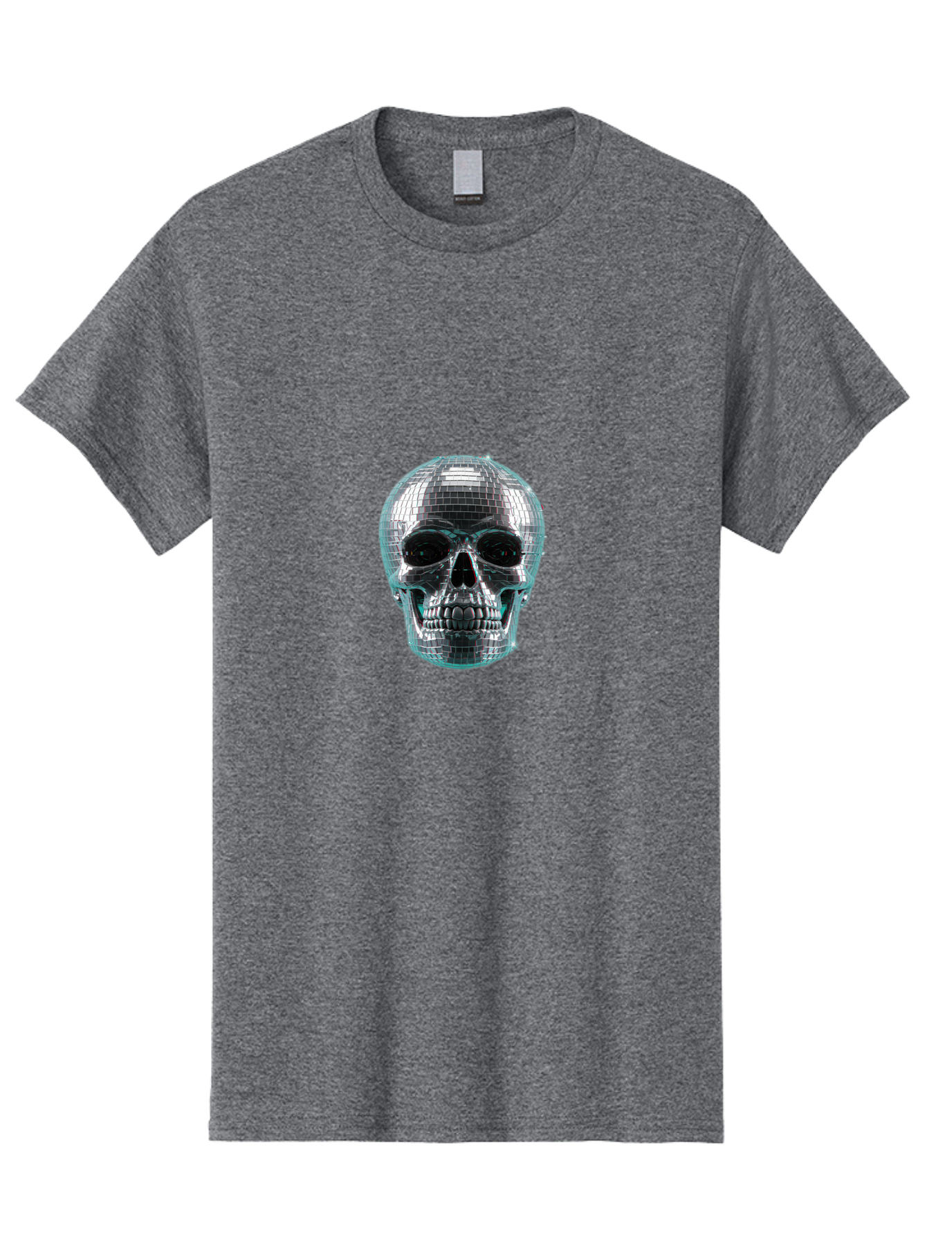 Disco-Ball-Skull-2 Men'S Graphic Tee, 100% Cotton, Comfortable Casual Summer Wear, Machine Washable, Vintage Camera, Old Camera, Antique Camera, Black Camera, Classic Photography, Photography Equipment, Nostalgic Device, Film Camera, Bak422