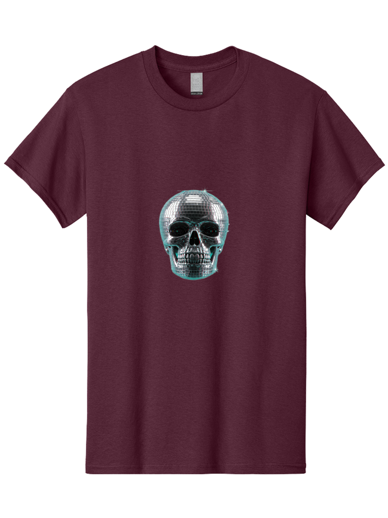 Disco-Ball-Skull-2 Men'S Graphic Tee, 100% Cotton, Comfortable Casual Summer Wear, Machine Washable, Vintage Camera, Old Camera, Antique Camera, Black Camera, Classic Photography, Photography Equipment, Nostalgic Device, Film Camera, Bak422