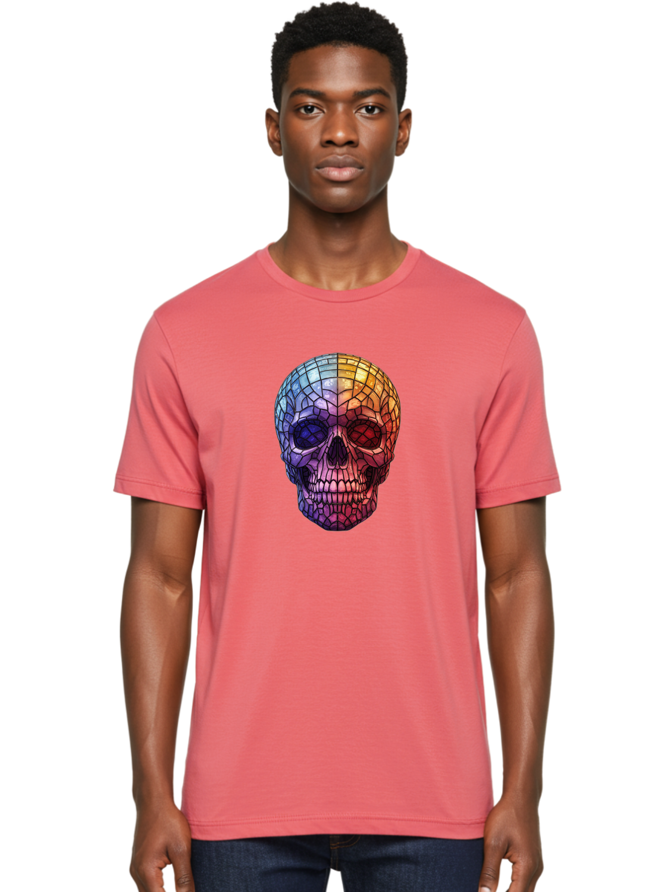 Disco-Ball-Skull-4 Men'S Graphic Tee, 100% Cotton, Comfortable Casual Summer Wear, Machine Washable, Vintage Camera, Old Camera, Antique Camera, Black Camera, Classic Photography, Photography Equipment, Nostalgic Device, Film Camera, Bak424