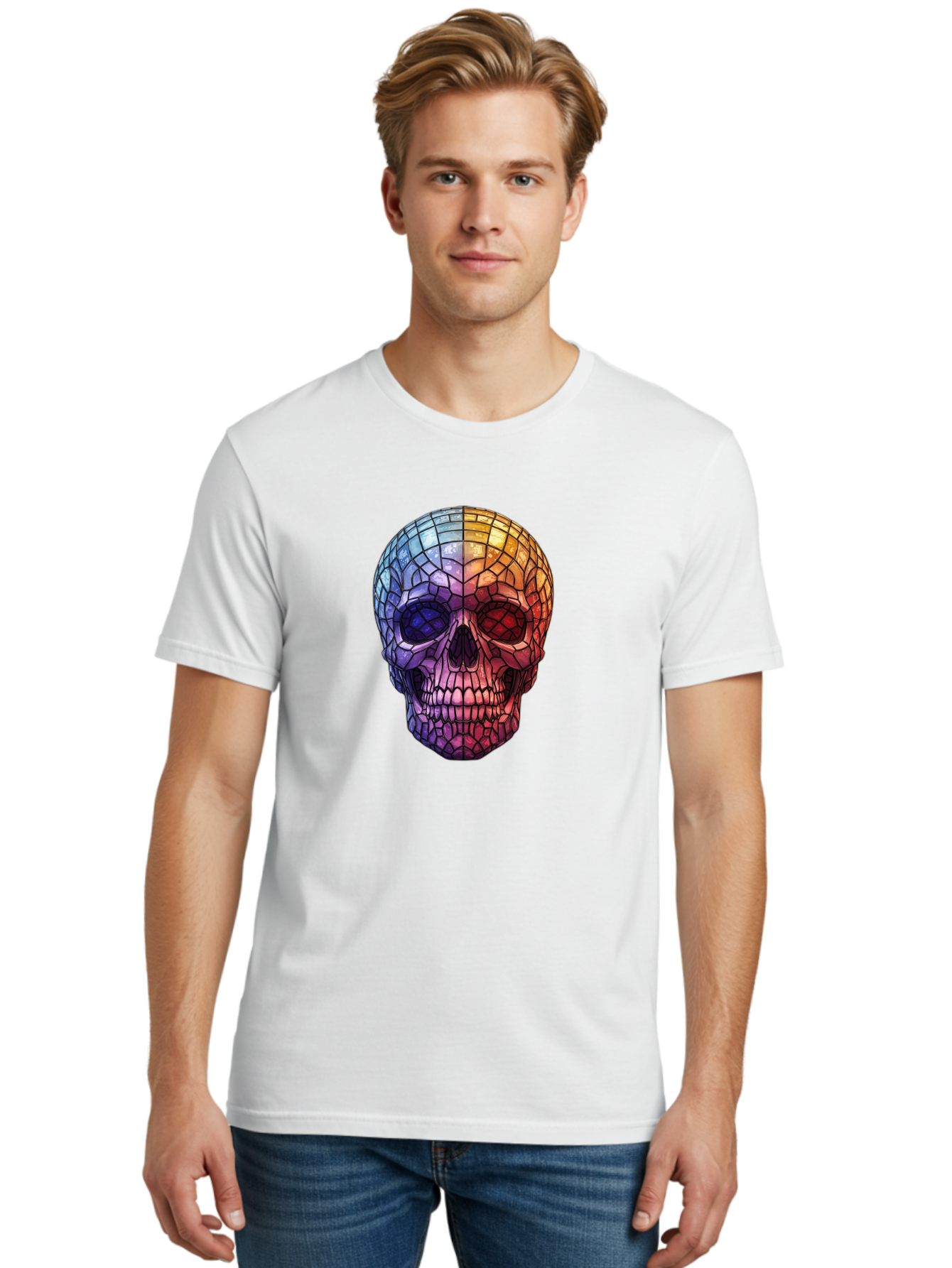 Disco-Ball-Skull-4 Men'S Graphic Tee, 100% Cotton, Comfortable Casual Summer Wear, Machine Washable, Vintage Camera, Old Camera, Antique Camera, Black Camera, Classic Photography, Photography Equipment, Nostalgic Device, Film Camera, Bak424