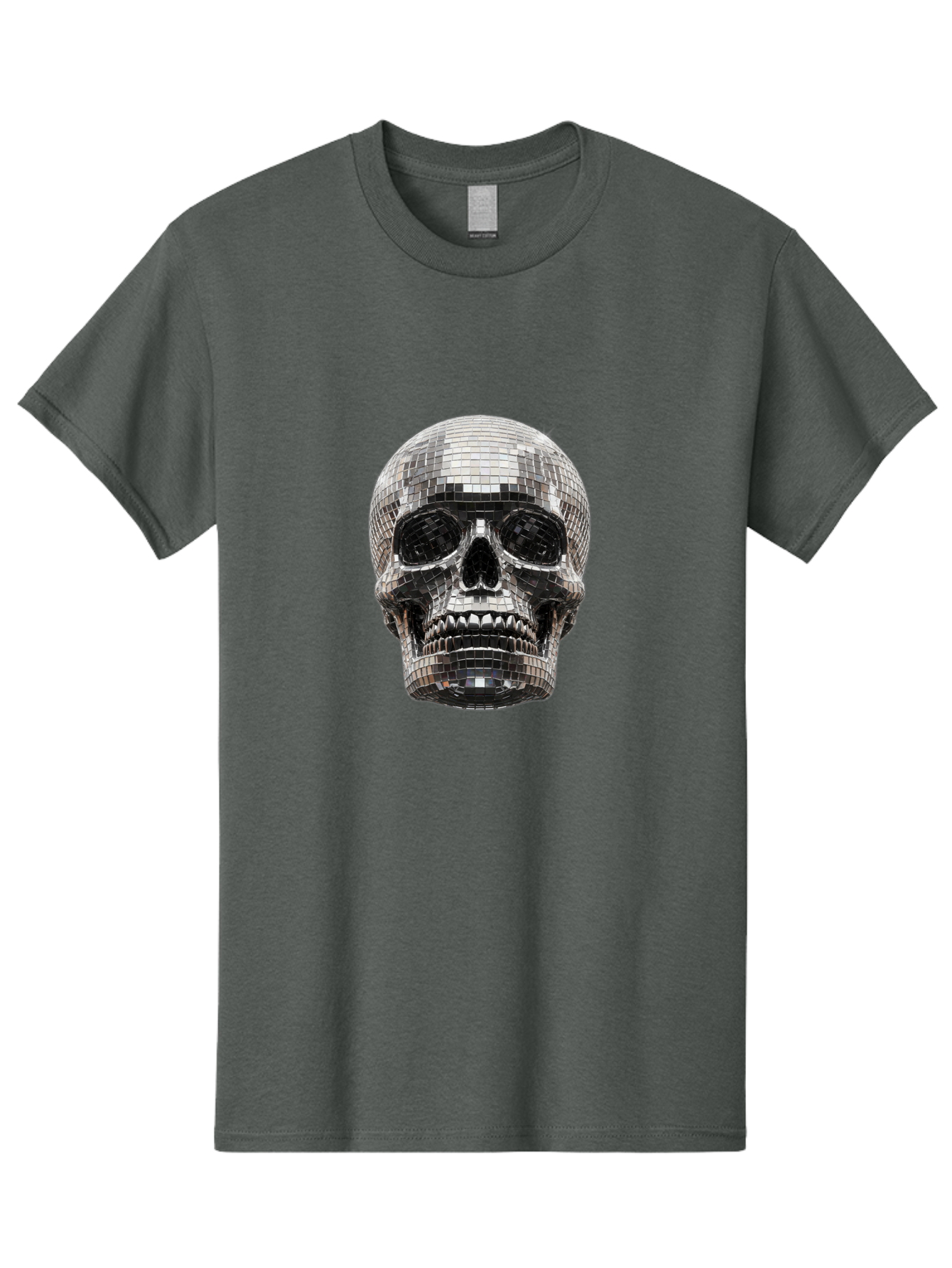 Disco-Ball-Skull Men'S Graphic Tee, 100% Cotton, Comfortable Casual Summer Wear, Machine Washable, Vintage Camera, Old Camera, Antique Camera, Black Camera, Classic Photography, Photography Equipment, Nostalgic Device, Film Camera, Camera Art Bak425