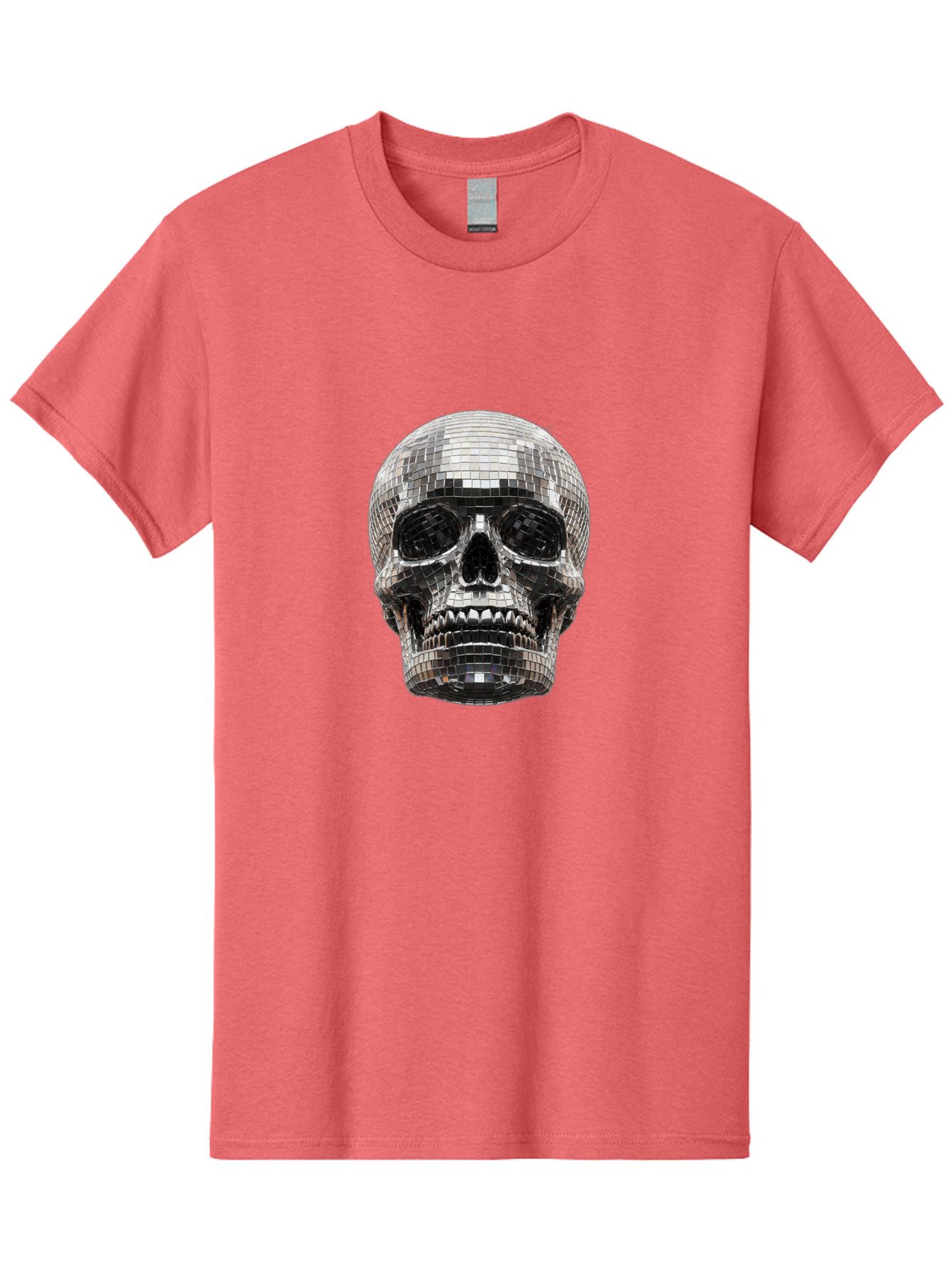 Disco-Ball-Skull Men'S Graphic Tee, 100% Cotton, Comfortable Casual Summer Wear, Machine Washable, Vintage Camera, Old Camera, Antique Camera, Black Camera, Classic Photography, Photography Equipment, Nostalgic Device, Film Camera, Camera Art Bak425