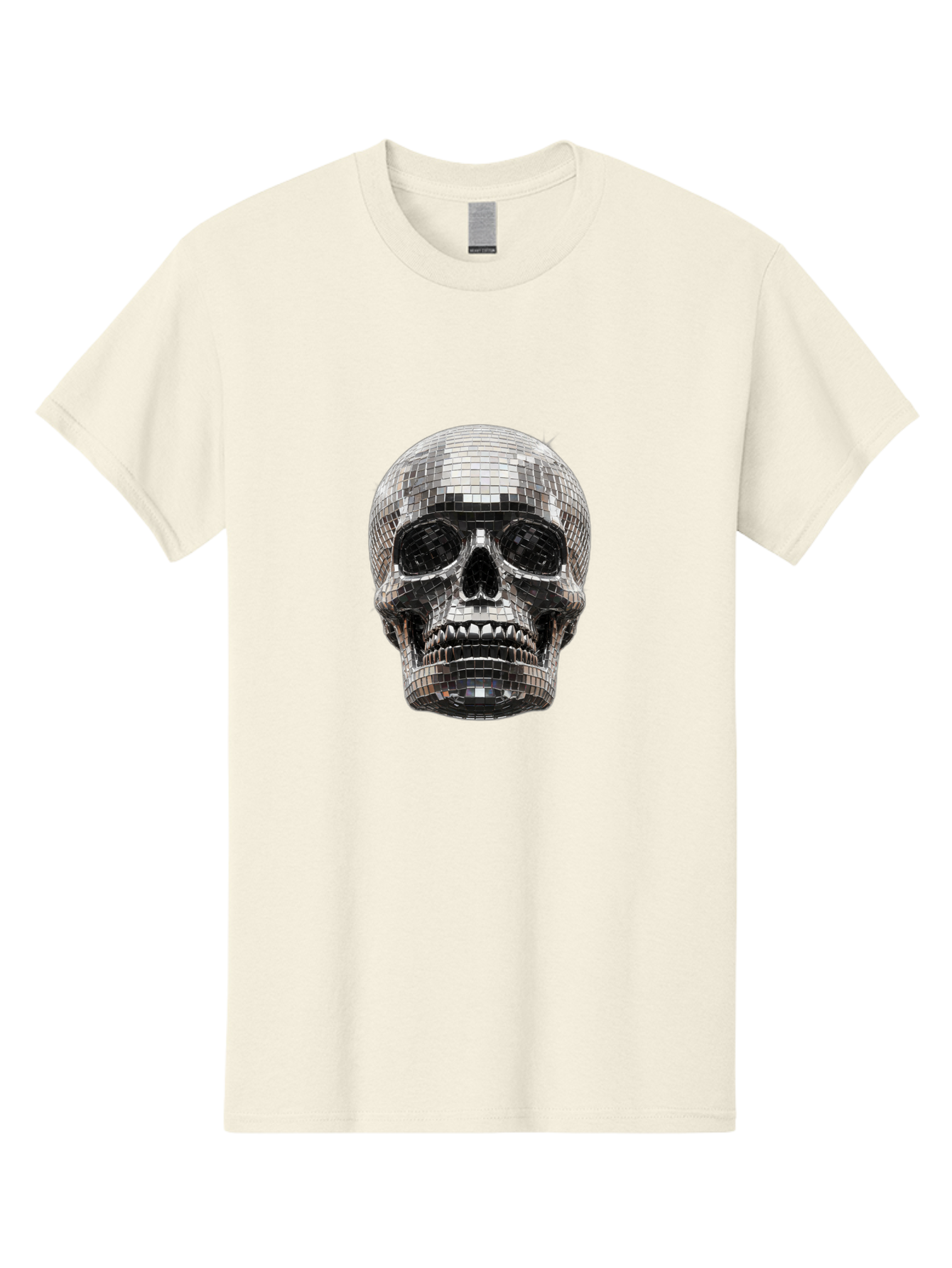 Disco-Ball-Skull Men'S Graphic Tee, 100% Cotton, Comfortable Casual Summer Wear, Machine Washable, Vintage Camera, Old Camera, Antique Camera, Black Camera, Classic Photography, Photography Equipment, Nostalgic Device, Film Camera, Camera Art Bak425