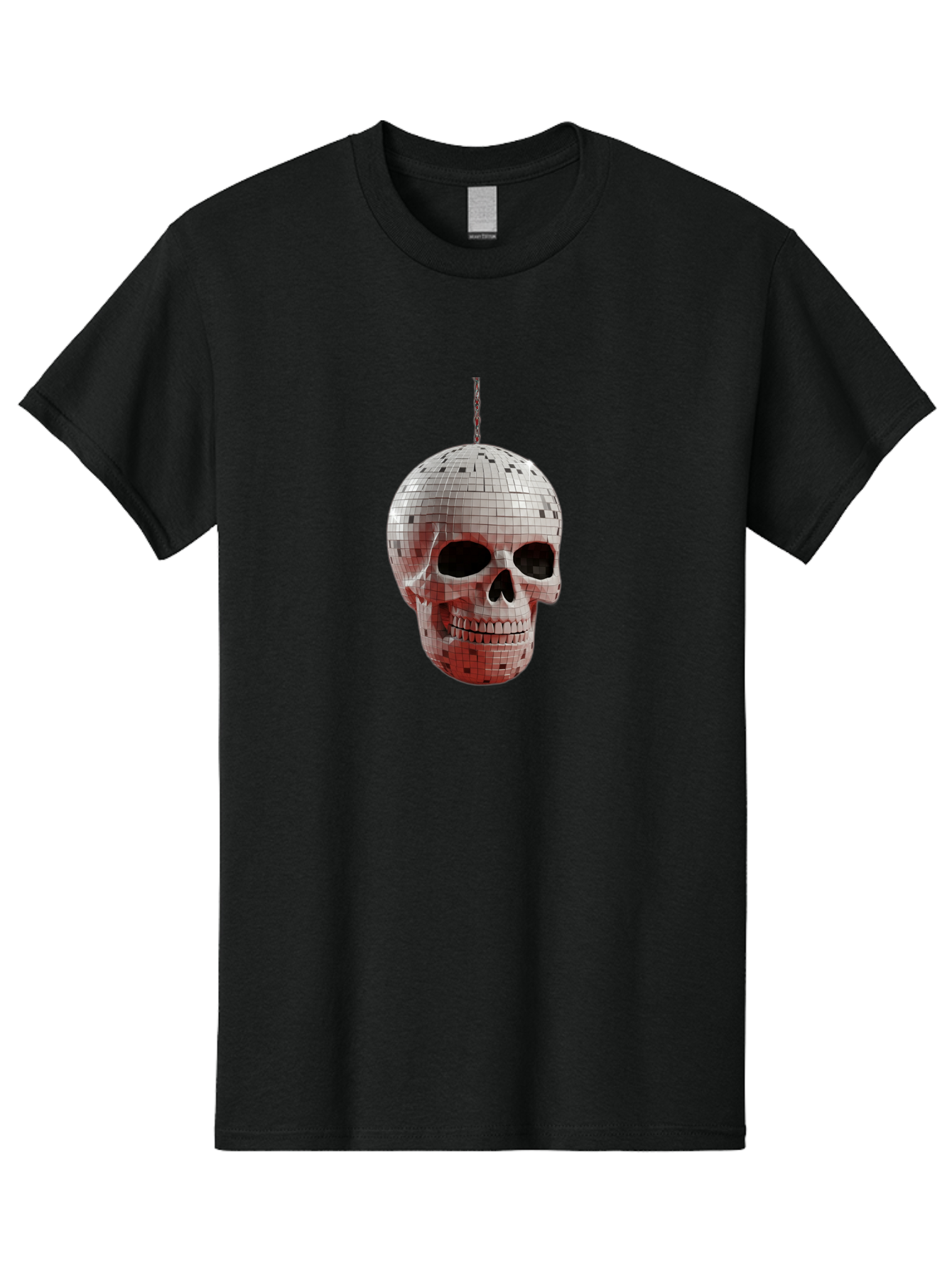 Disco-Skull-1 Men'S Graphic Tee, 100% Cotton, Comfortable Casual Summer Wear, Machine Washable, Vintage Camera, Old Camera, Antique Camera, Black Camera, Classic Photography, Photography Equipment, Nostalgic Device, Film Camera, Camera Art Bak426