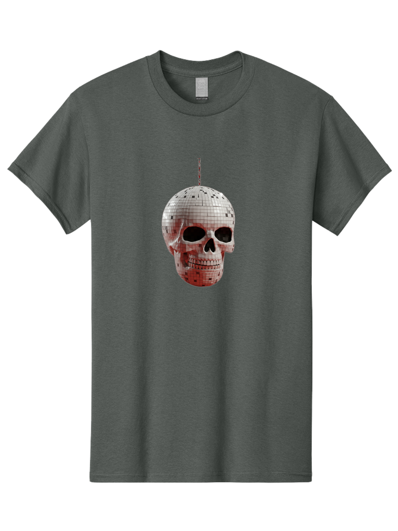 Disco-Skull-1 Men'S Graphic Tee, 100% Cotton, Comfortable Casual Summer Wear, Machine Washable, Vintage Camera, Old Camera, Antique Camera, Black Camera, Classic Photography, Photography Equipment, Nostalgic Device, Film Camera, Camera Art Bak426