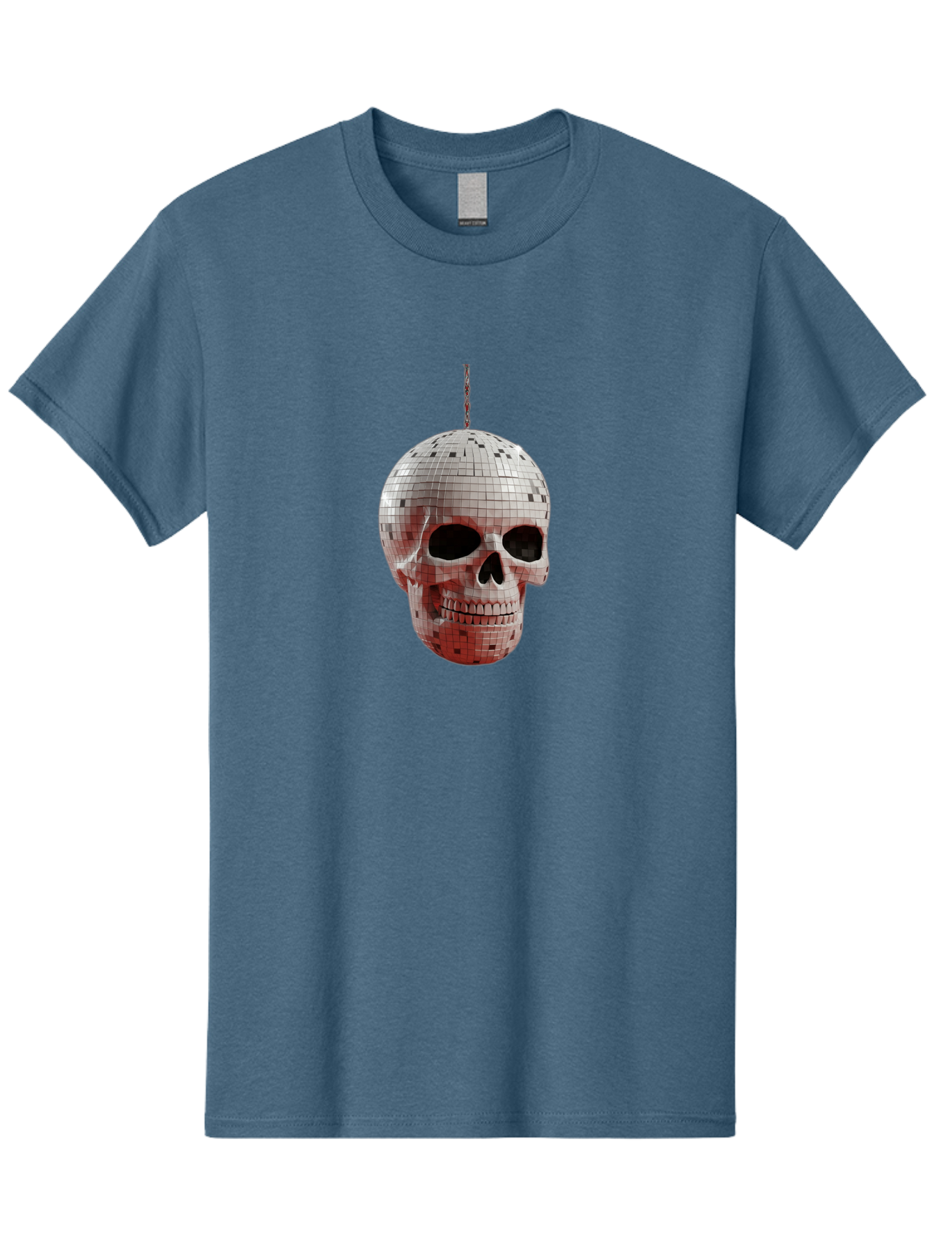 Disco-Skull-1 Men'S Graphic Tee, 100% Cotton, Comfortable Casual Summer Wear, Machine Washable, Vintage Camera, Old Camera, Antique Camera, Black Camera, Classic Photography, Photography Equipment, Nostalgic Device, Film Camera, Camera Art Bak426