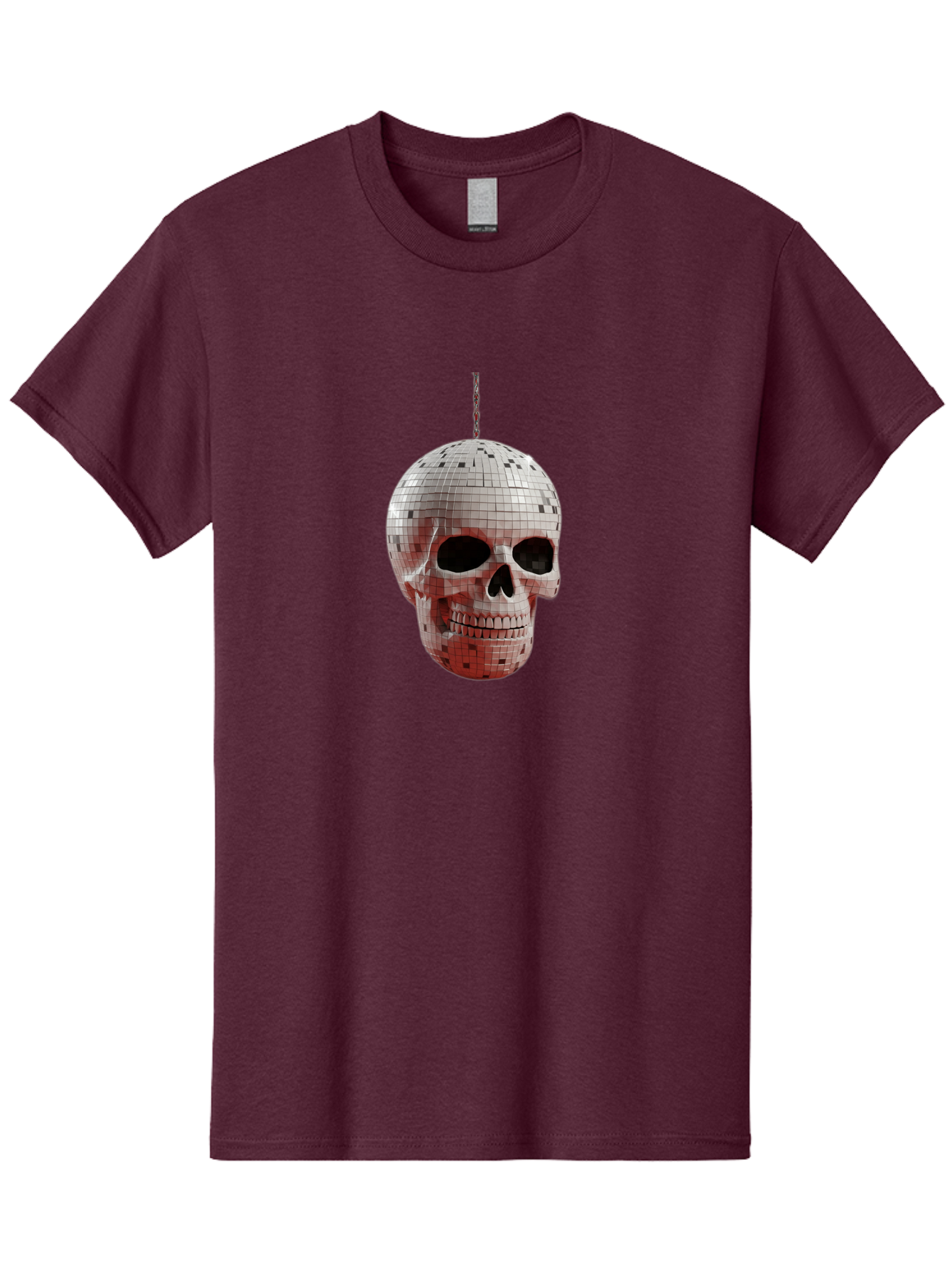 Disco-Skull-1 Men'S Graphic Tee, 100% Cotton, Comfortable Casual Summer Wear, Machine Washable, Vintage Camera, Old Camera, Antique Camera, Black Camera, Classic Photography, Photography Equipment, Nostalgic Device, Film Camera, Camera Art Bak426