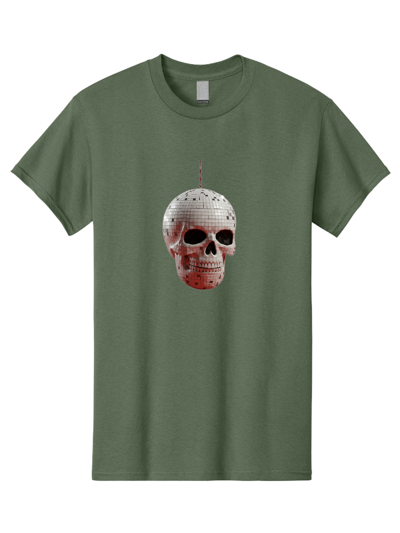 Disco-Skull-1 Men'S Graphic Tee, 100% Cotton, Comfortable Casual Summer Wear, Machine Washable, Vintage Camera, Old Camera, Antique Camera, Black Camera, Classic Photography, Photography Equipment, Nostalgic Device, Film Camera, Camera Art Bak426