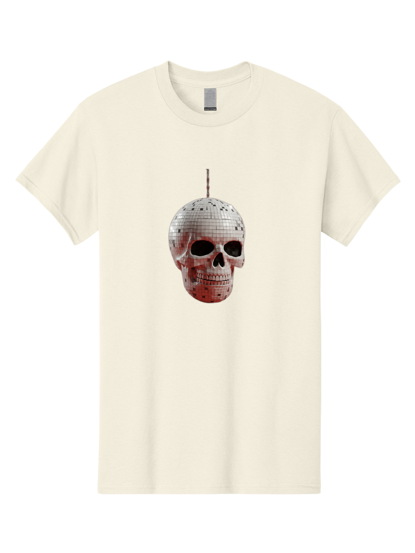 Disco-Skull-1 Men'S Graphic Tee, 100% Cotton, Comfortable Casual Summer Wear, Machine Washable, Vintage Camera, Old Camera, Antique Camera, Black Camera, Classic Photography, Photography Equipment, Nostalgic Device, Film Camera, Camera Art Bak426