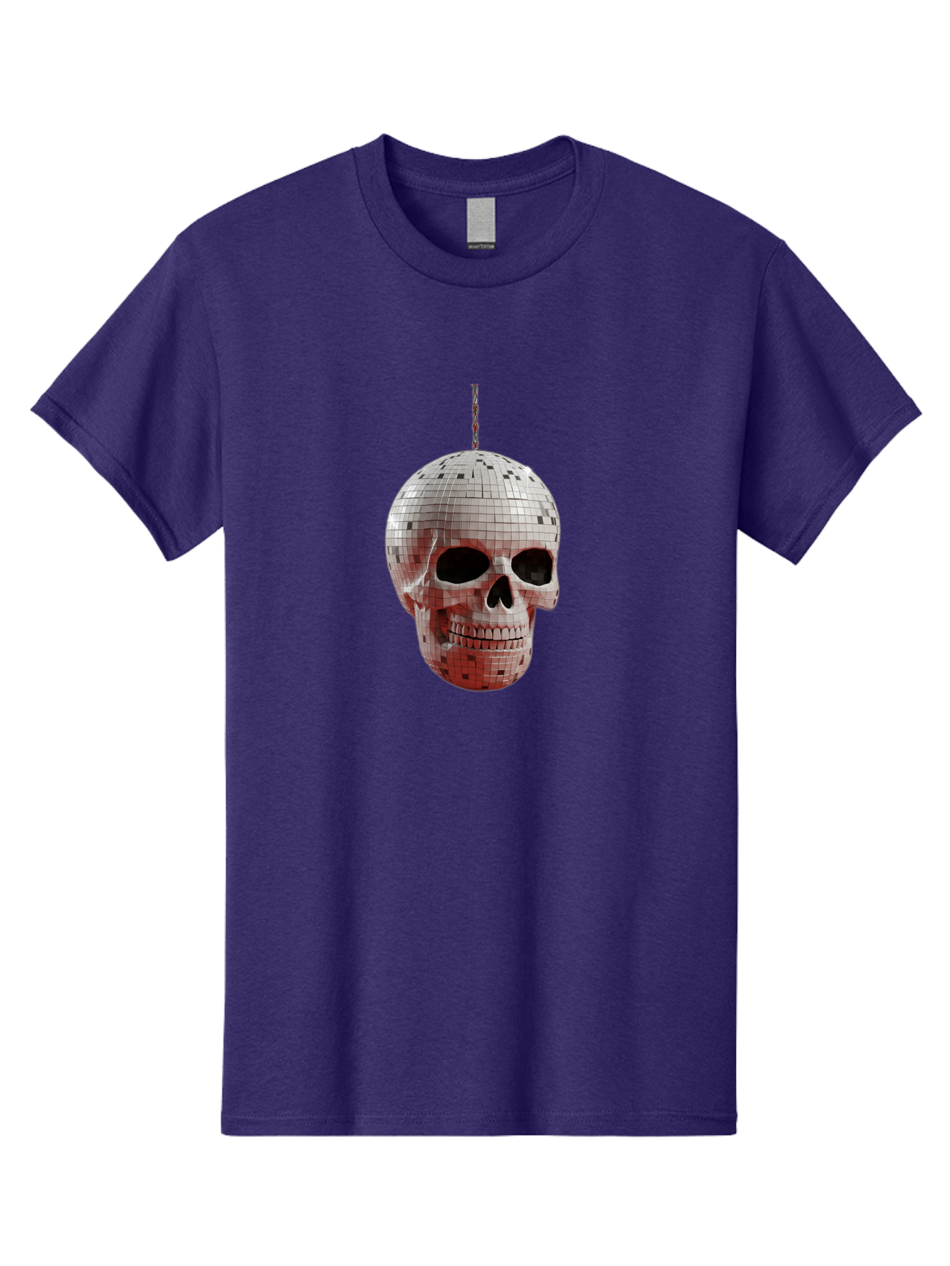 Disco-Skull-1 Men'S Graphic Tee, 100% Cotton, Comfortable Casual Summer Wear, Machine Washable, Vintage Camera, Old Camera, Antique Camera, Black Camera, Classic Photography, Photography Equipment, Nostalgic Device, Film Camera, Camera Art Bak426
