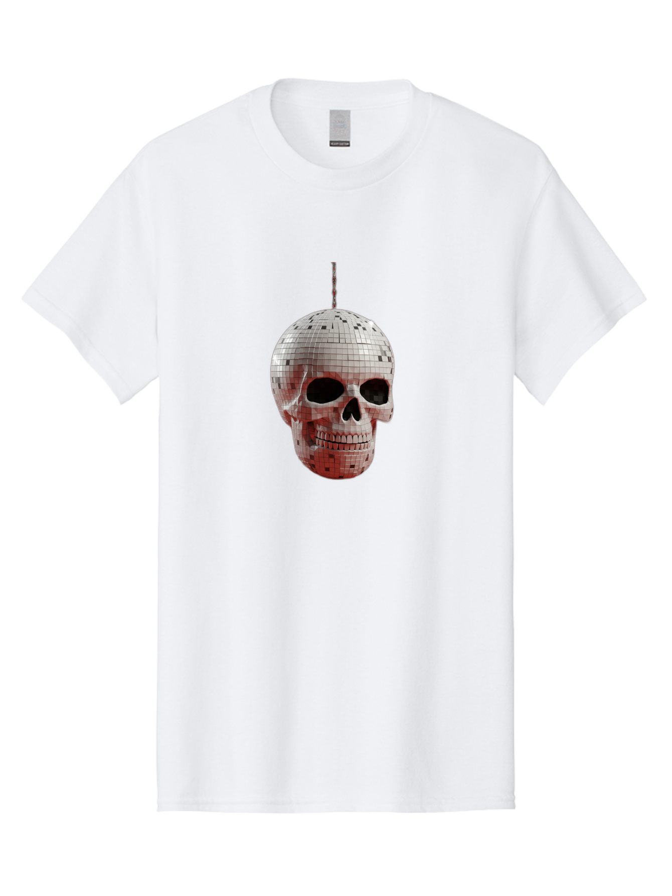 Disco-Skull-1 Men'S Graphic Tee, 100% Cotton, Comfortable Casual Summer Wear, Machine Washable, Vintage Camera, Old Camera, Antique Camera, Black Camera, Classic Photography, Photography Equipment, Nostalgic Device, Film Camera, Camera Art Bak426