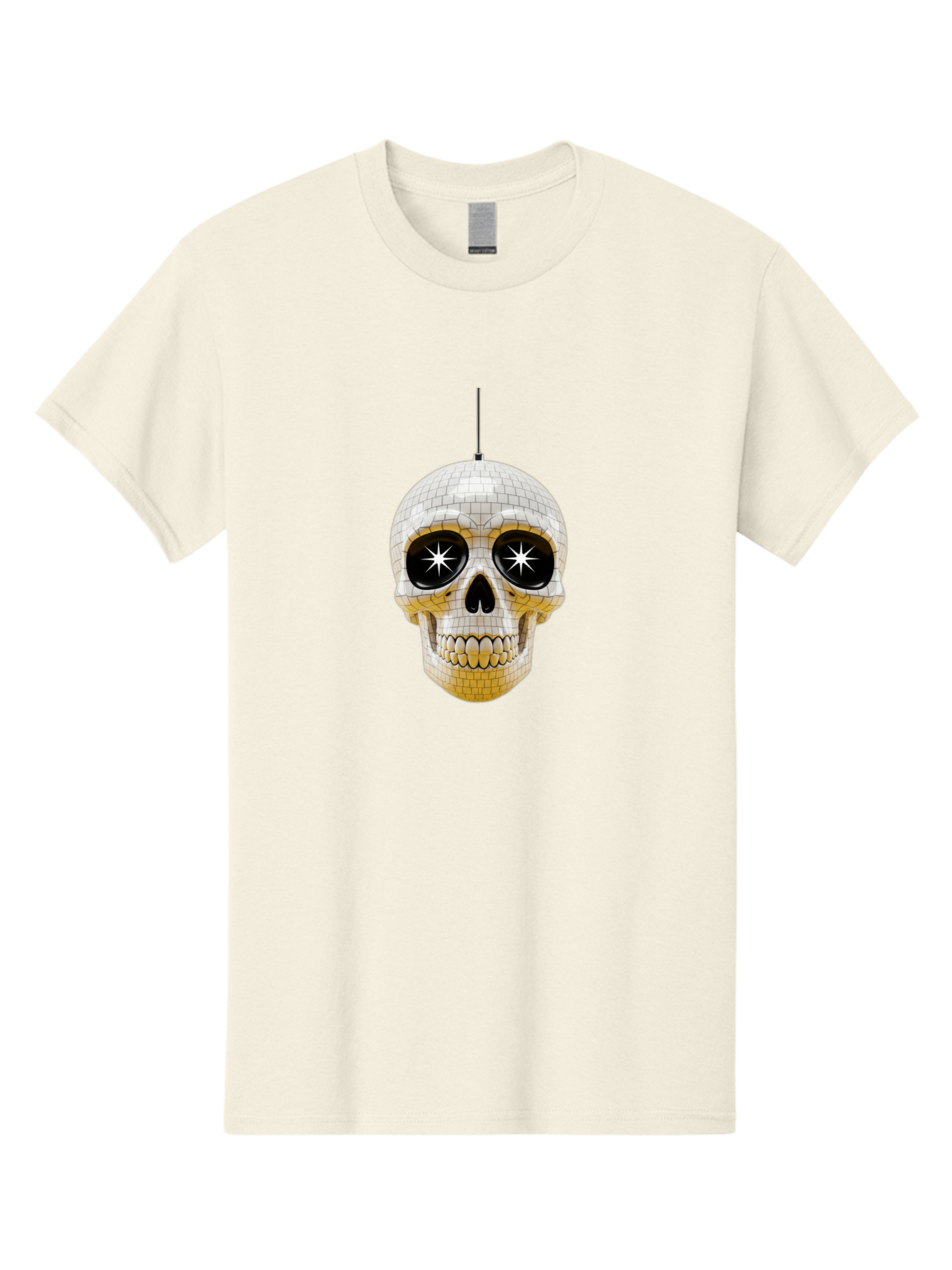 Disco-Skull-2 Men'S Graphic Tee, 100% Cotton, Comfortable Casual Summer Wear, Machine Washable, Vintage Camera, Old Camera, Antique Camera, Black Camera, Classic Photography, Photography Equipment, Nostalgic Device, Film Camera, Camera Art Bak427
