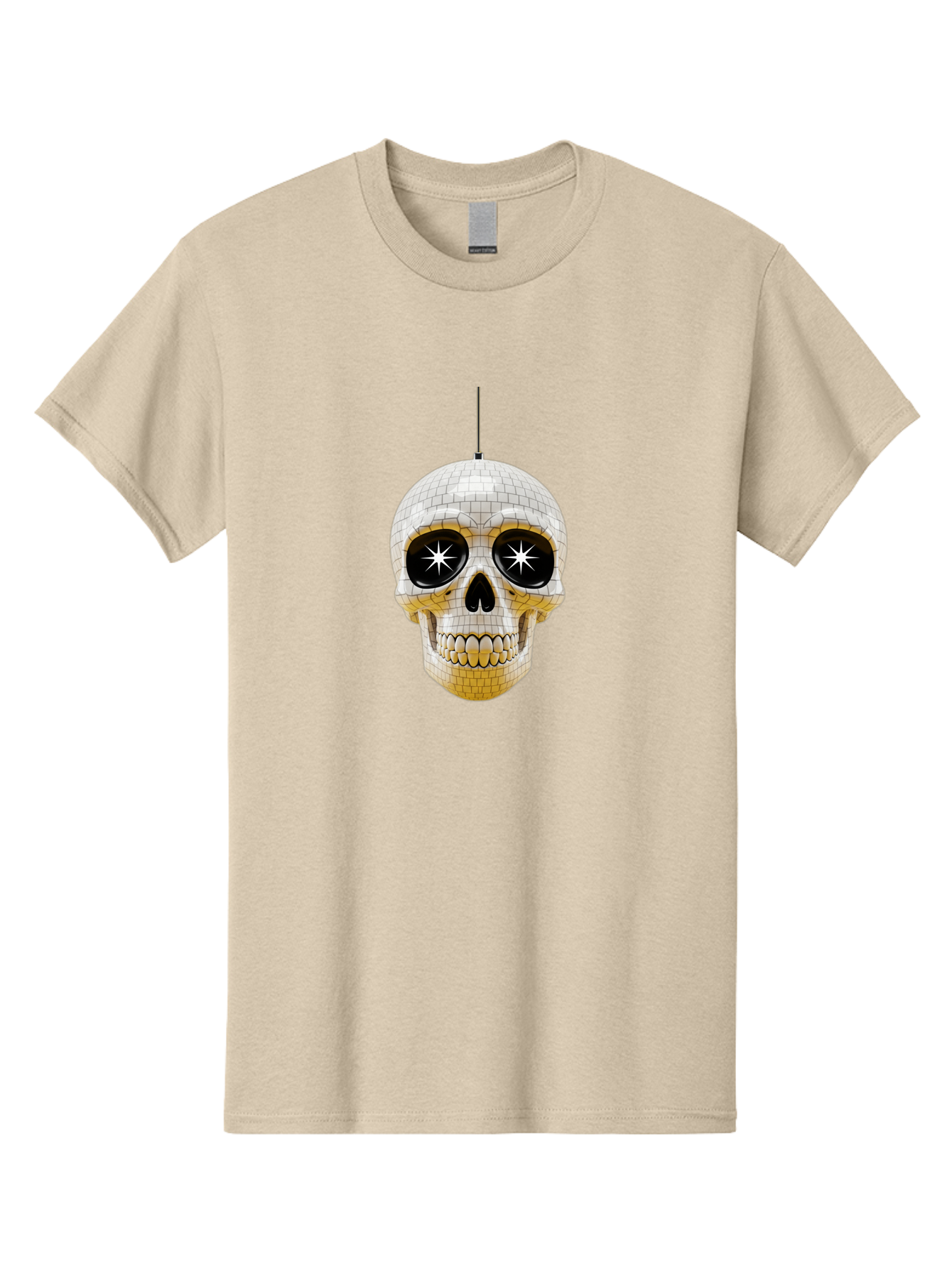 Disco-Skull-2 Men'S Graphic Tee, 100% Cotton, Comfortable Casual Summer Wear, Machine Washable, Vintage Camera, Old Camera, Antique Camera, Black Camera, Classic Photography, Photography Equipment, Nostalgic Device, Film Camera, Camera Art Bak427