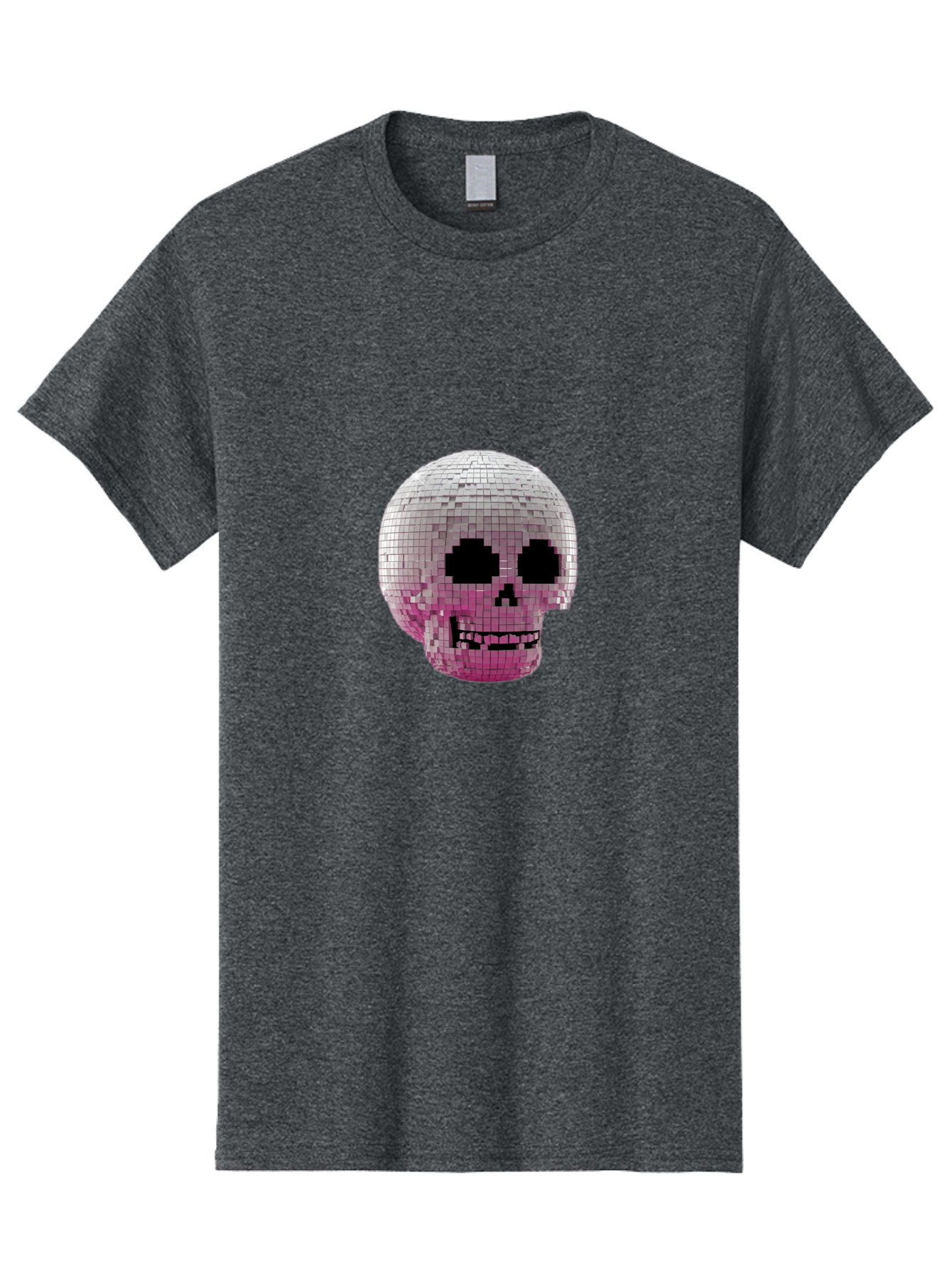 Disco-Skull-3 Men'S Graphic Tee, 100% Cotton, Comfortable Casual Summer Wear, Machine Washable, Vintage Camera, Old Camera, Antique Camera, Black Camera, Classic Photography, Photography Equipment, Nostalgic Device, Film Camera, Camera Art Bak428