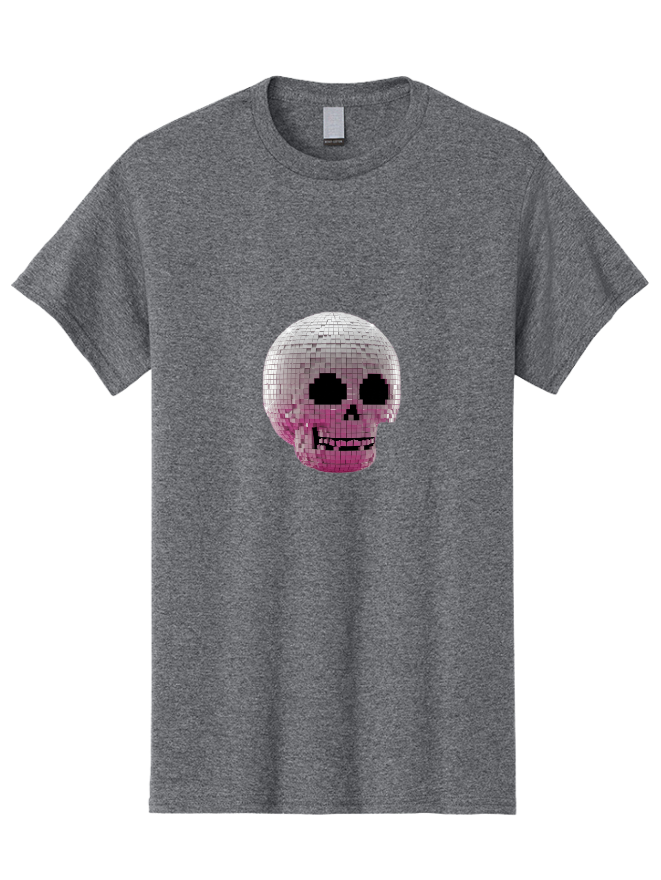 Disco-Skull-3 Men'S Graphic Tee, 100% Cotton, Comfortable Casual Summer Wear, Machine Washable, Vintage Camera, Old Camera, Antique Camera, Black Camera, Classic Photography, Photography Equipment, Nostalgic Device, Film Camera, Camera Art Bak428